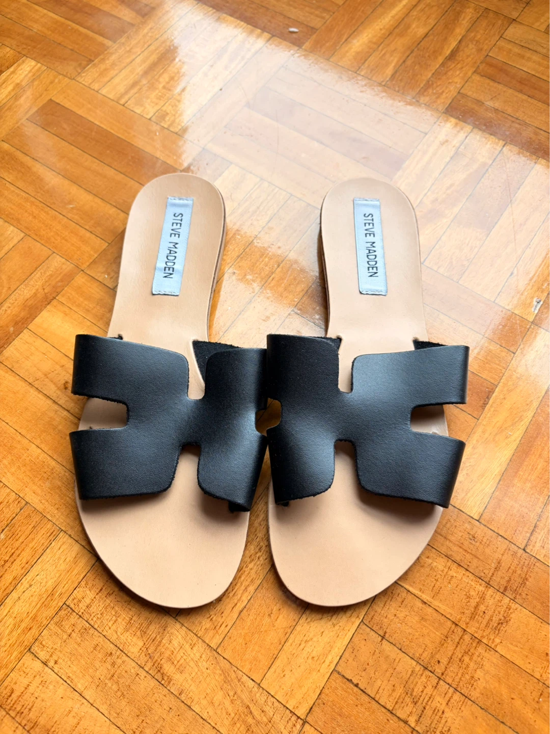 Steve Madden Black Sandals