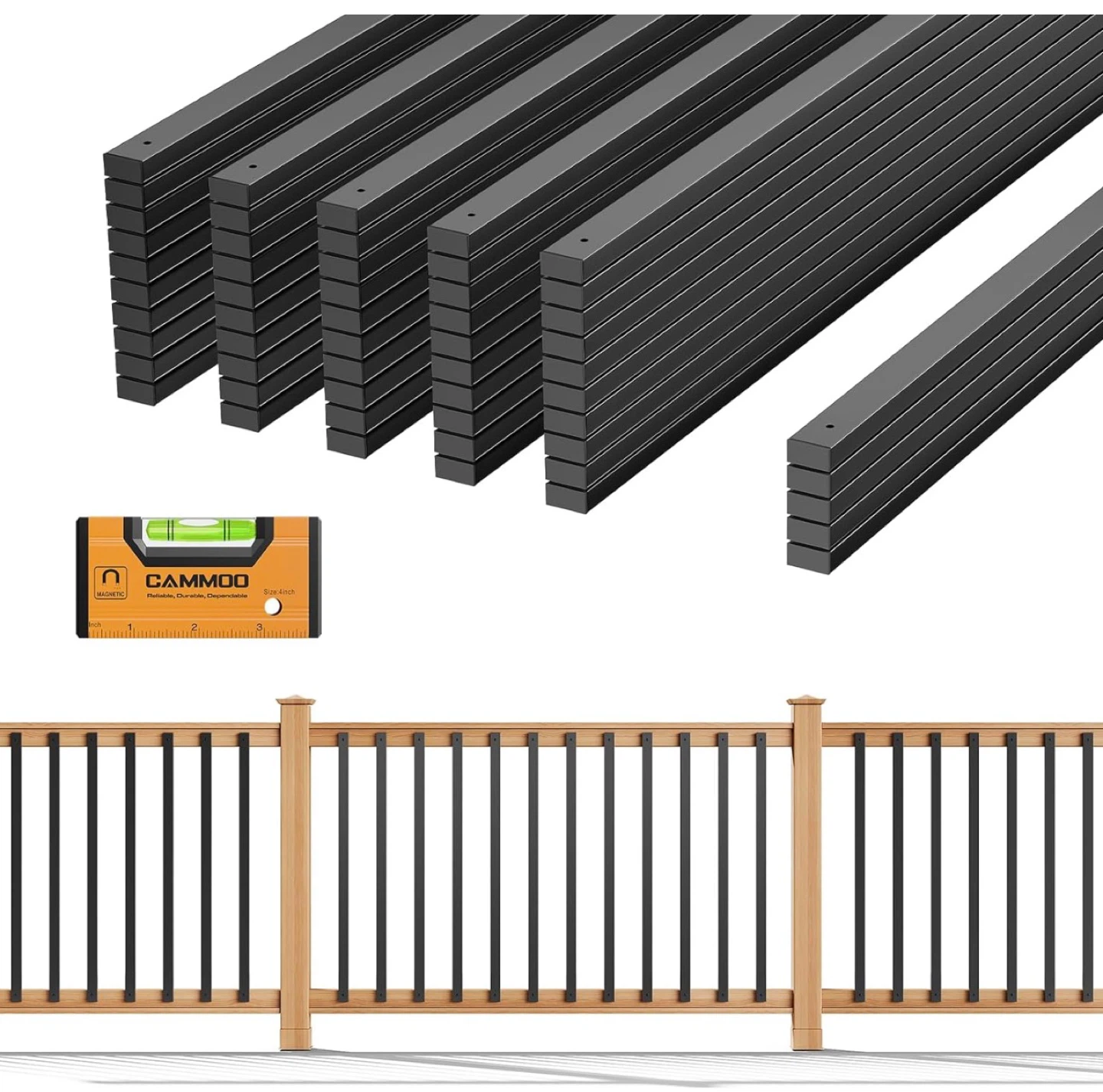 CAMMOO 55 Pcs 38'' Rectangular Deck Balusters BNIB - photo 5