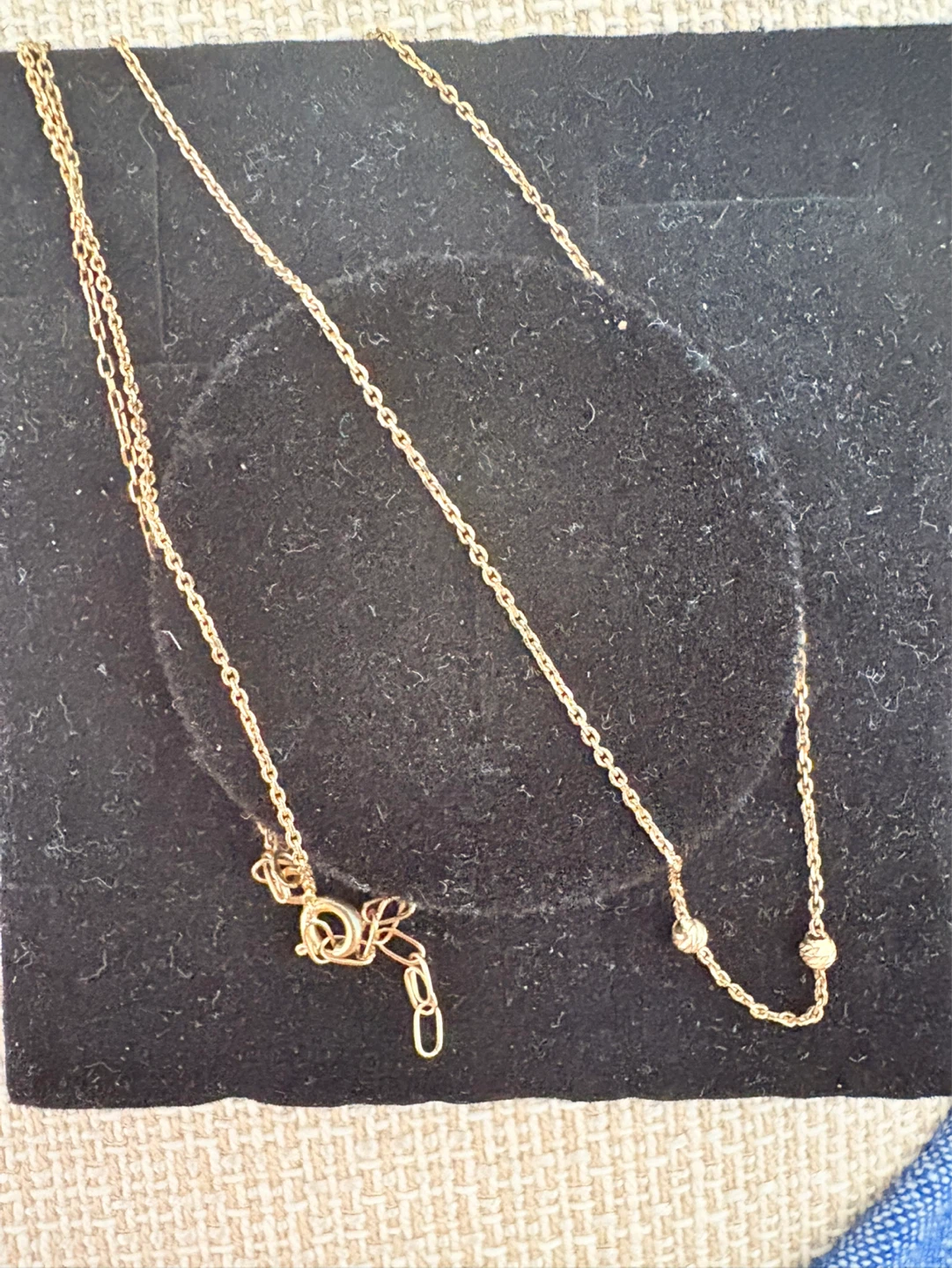 18k real gold Necklace with Ball Pendants - photo 5