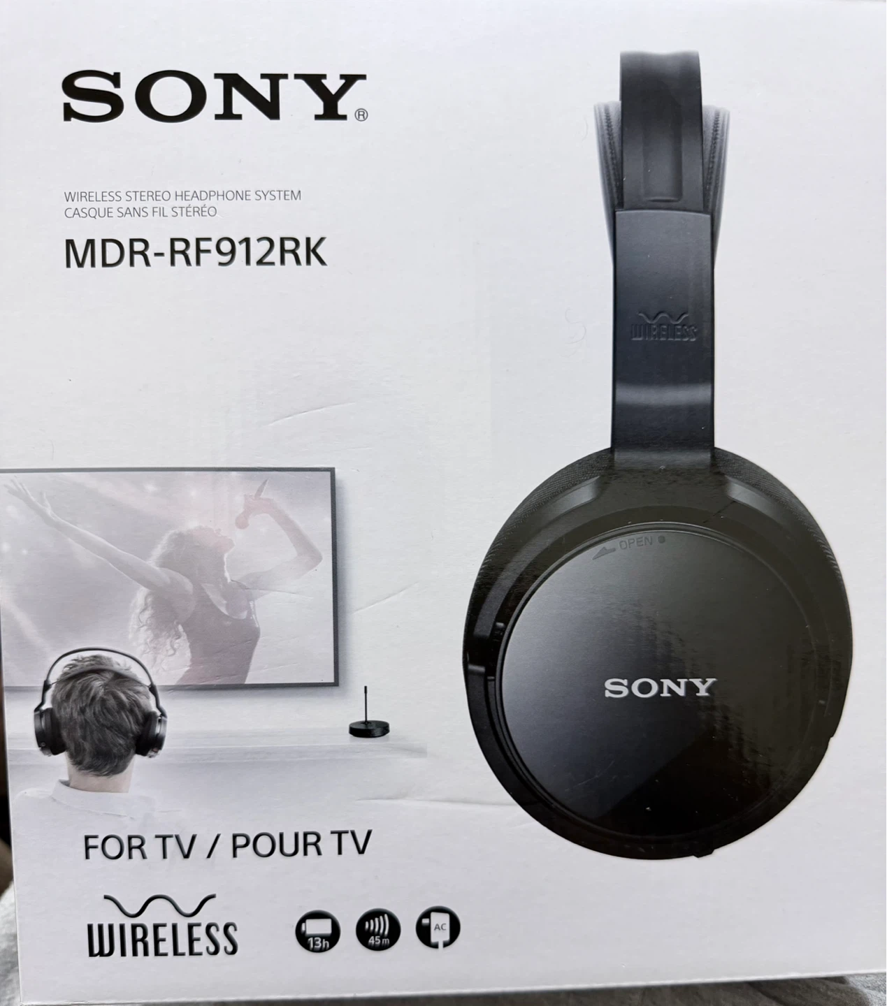 Sony MDR-RF912RK Wireless Stereo Headphone System for TV