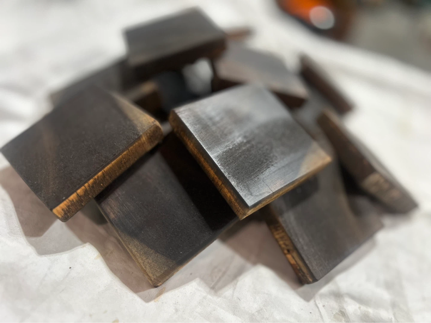 Set of 4 Wooden Coasters - photo 2