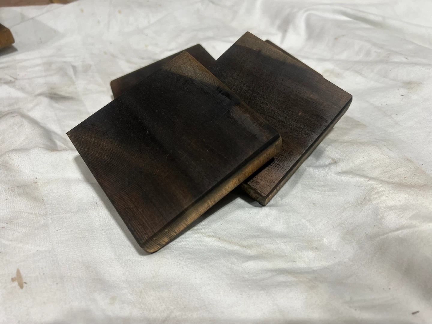 Set of 4 Wooden Coasters - photo 5