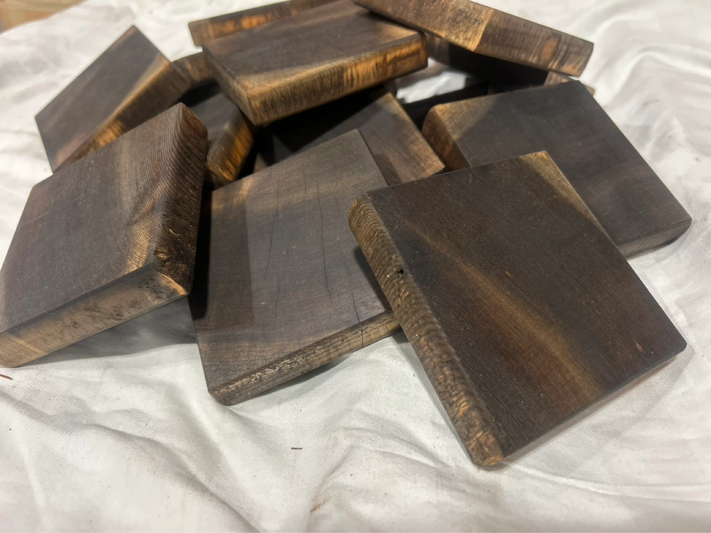 Set of 4 Wooden Coasters - photo 3