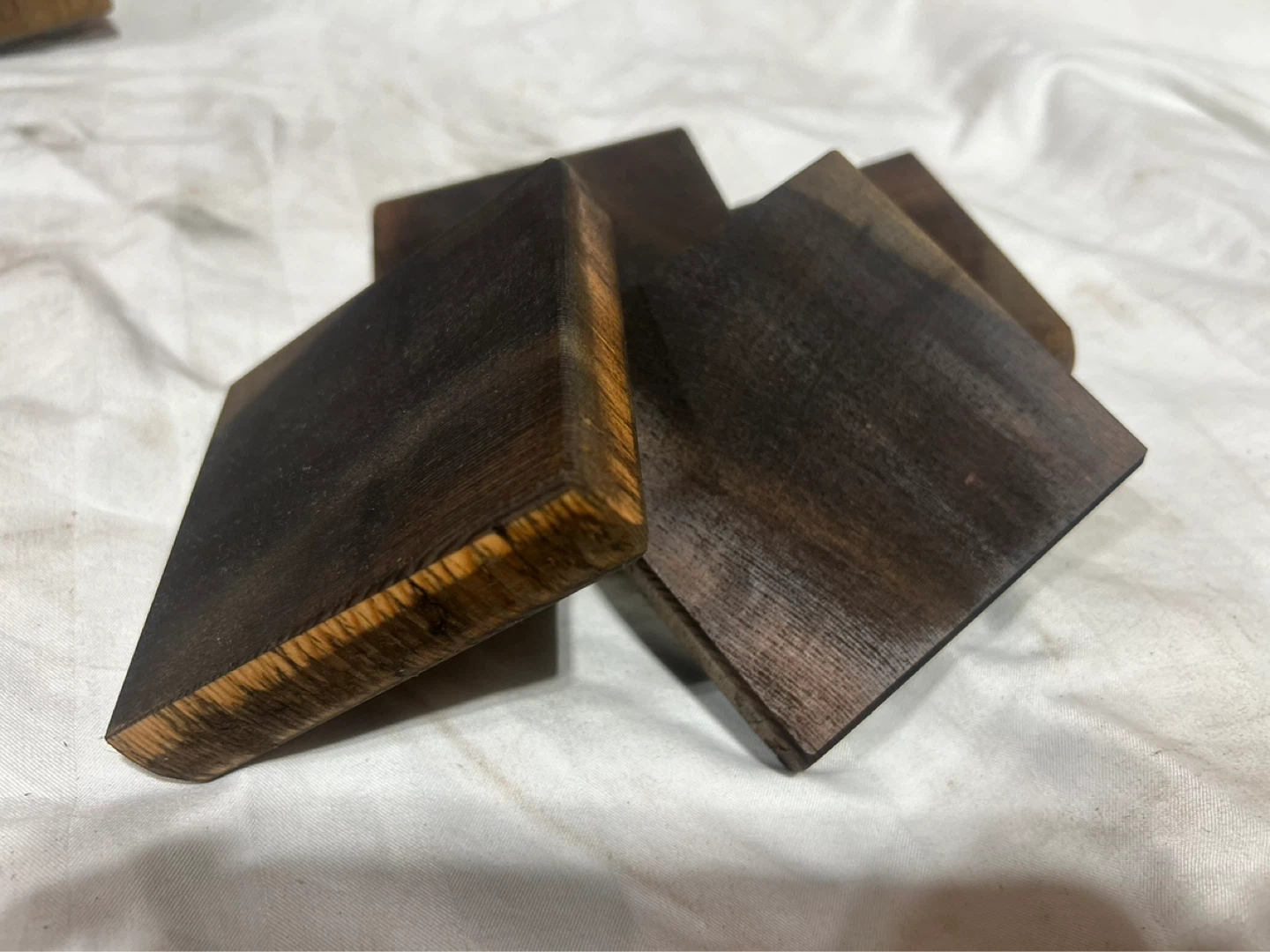Set of 4 Wooden Coasters - photo 4