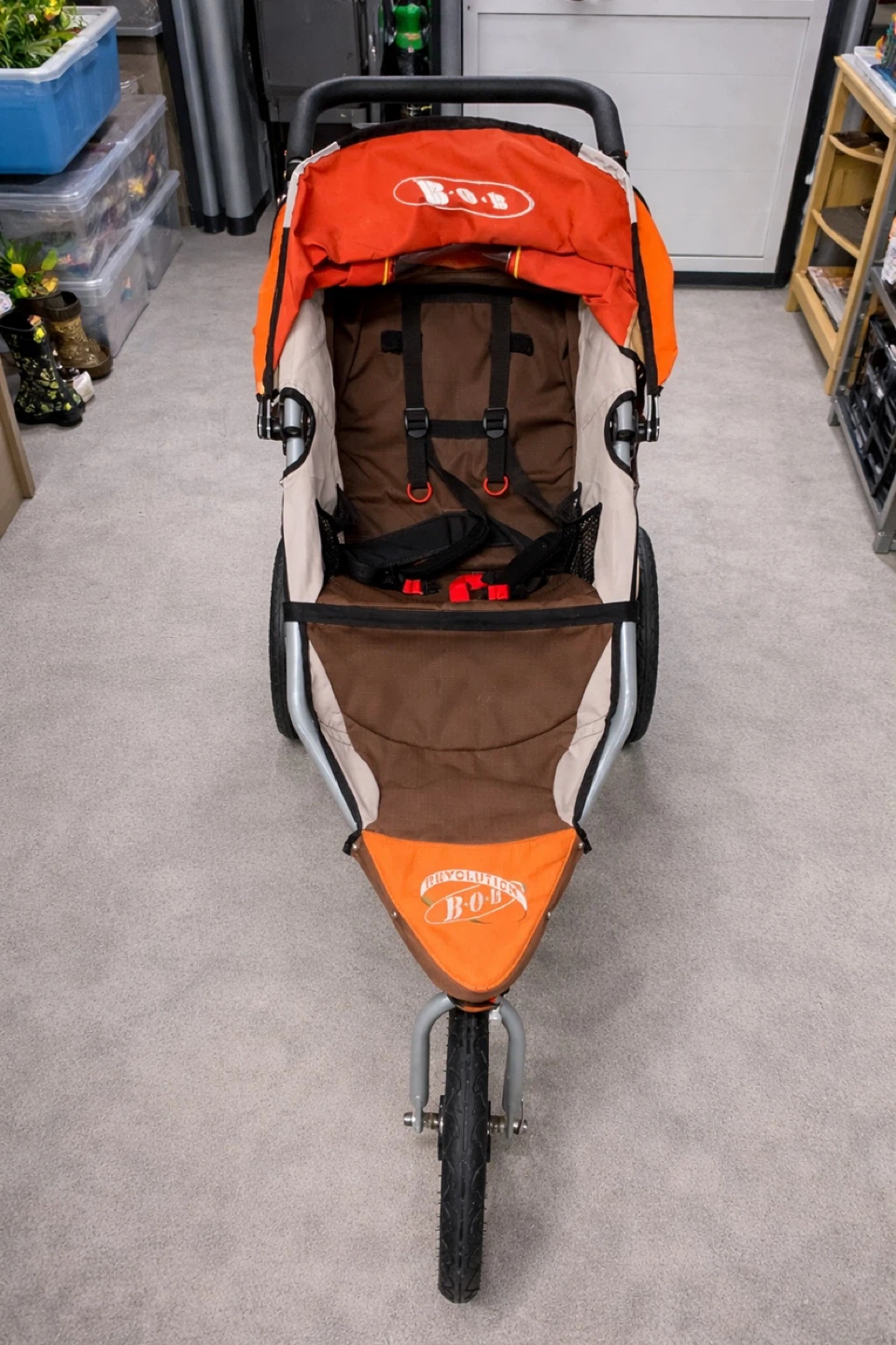 BOB Revolution jogging Stroller - Orange/Brown - photo 2