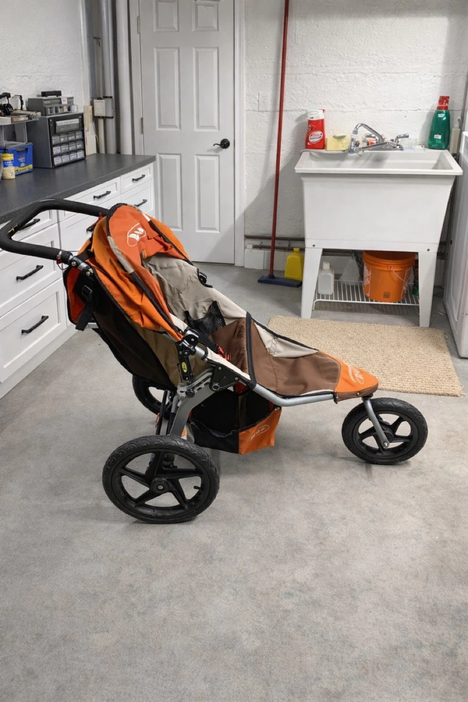 BOB Revolution jogging Stroller - Orange/Brown