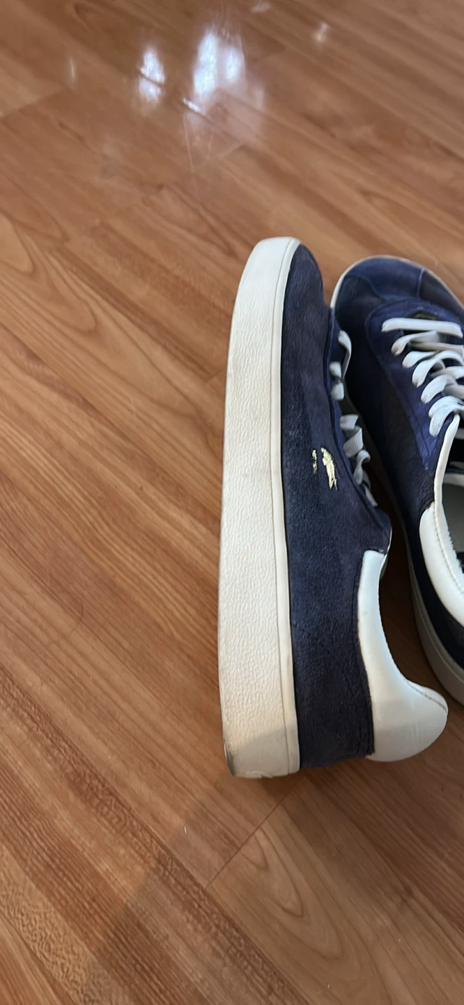 Lacoste Navy Suede Sneakers - Size UK 7.5 - photo 4
