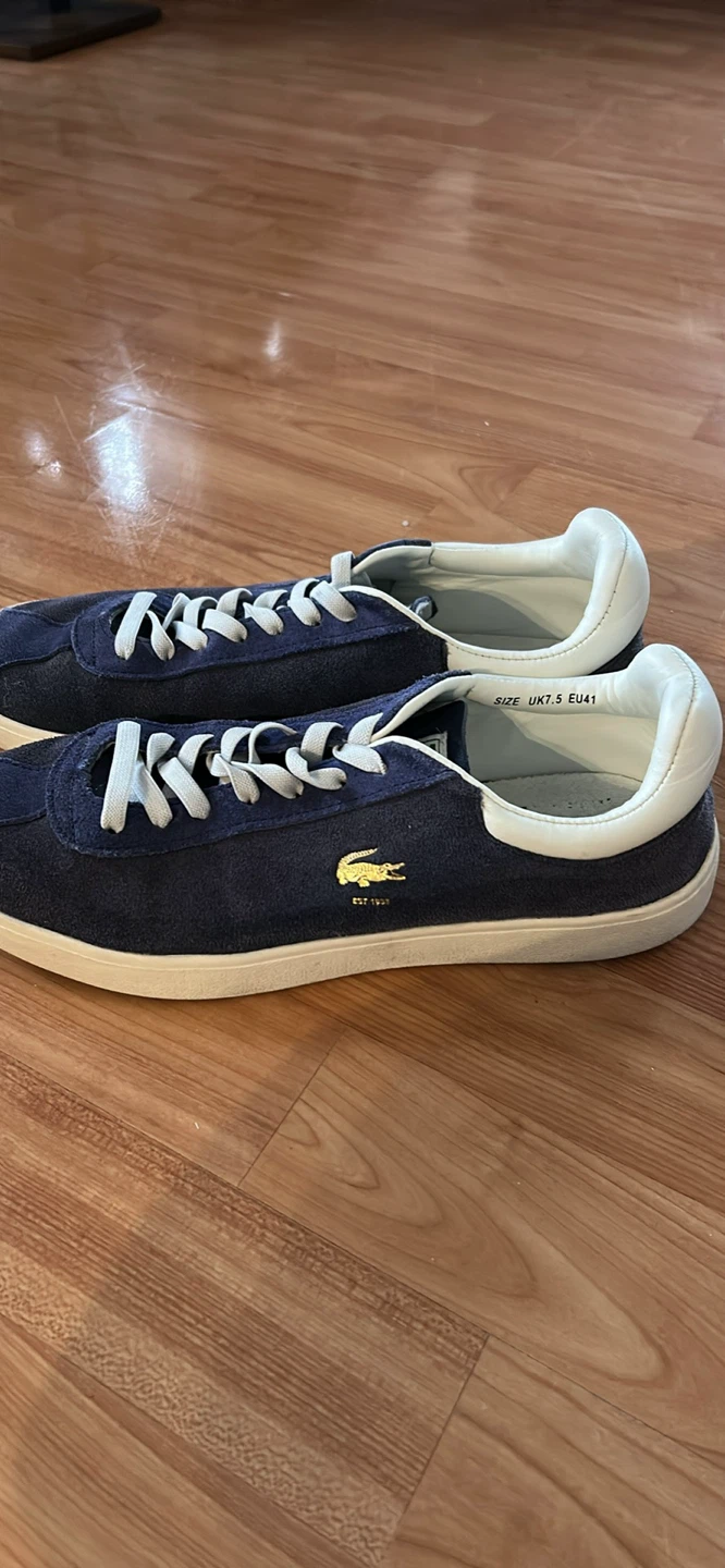 Lacoste Navy Suede Sneakers - Size UK 7.5 - photo 2