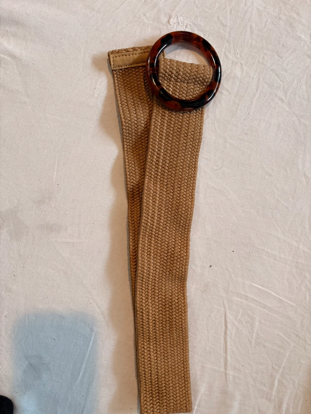 Main Character Woven Belt with Tortoiseshell Buckle - Size S/M - photo 4