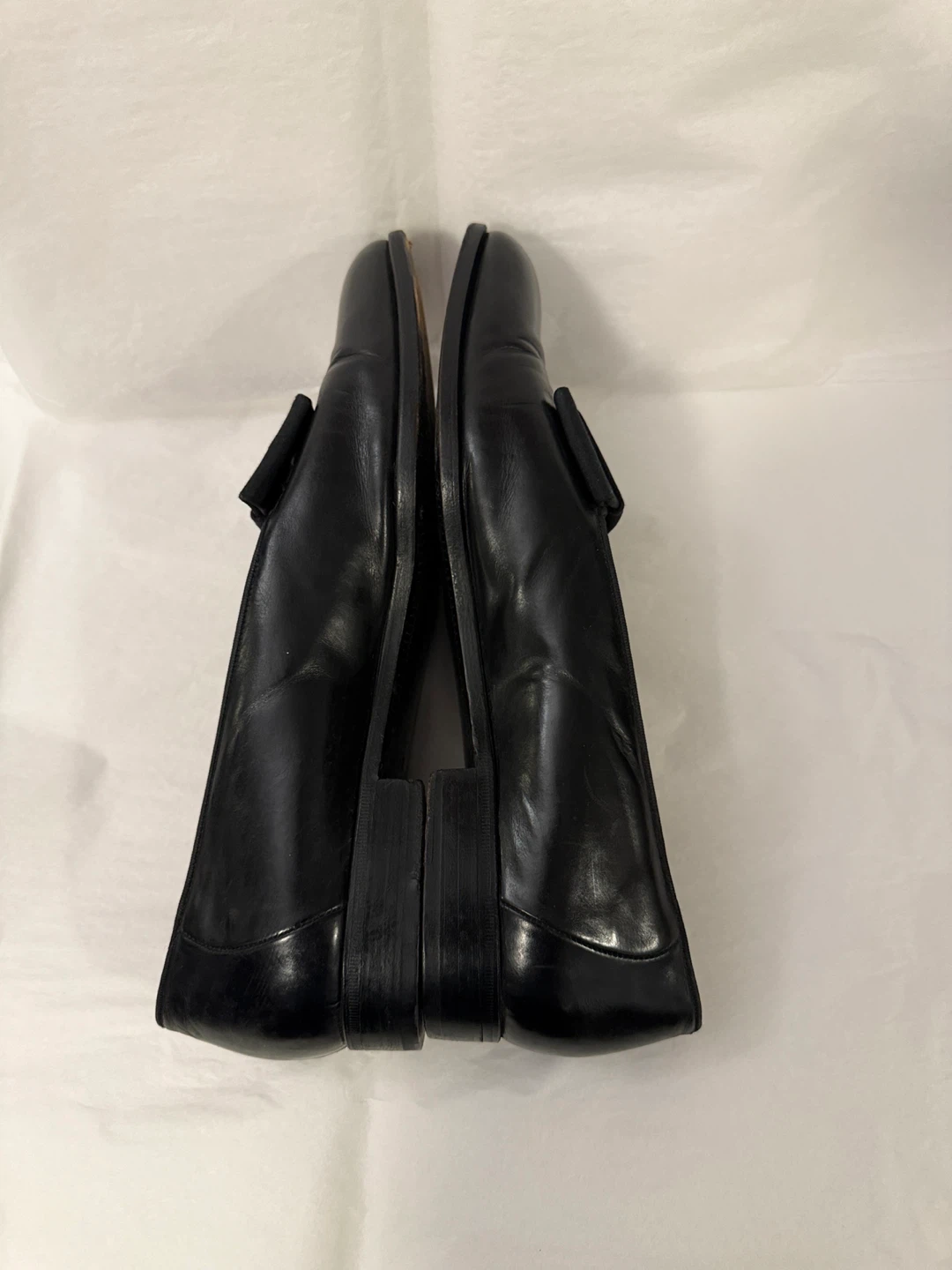 Giorgio Armani Black Leather evening tuxedo pump - photo 3
