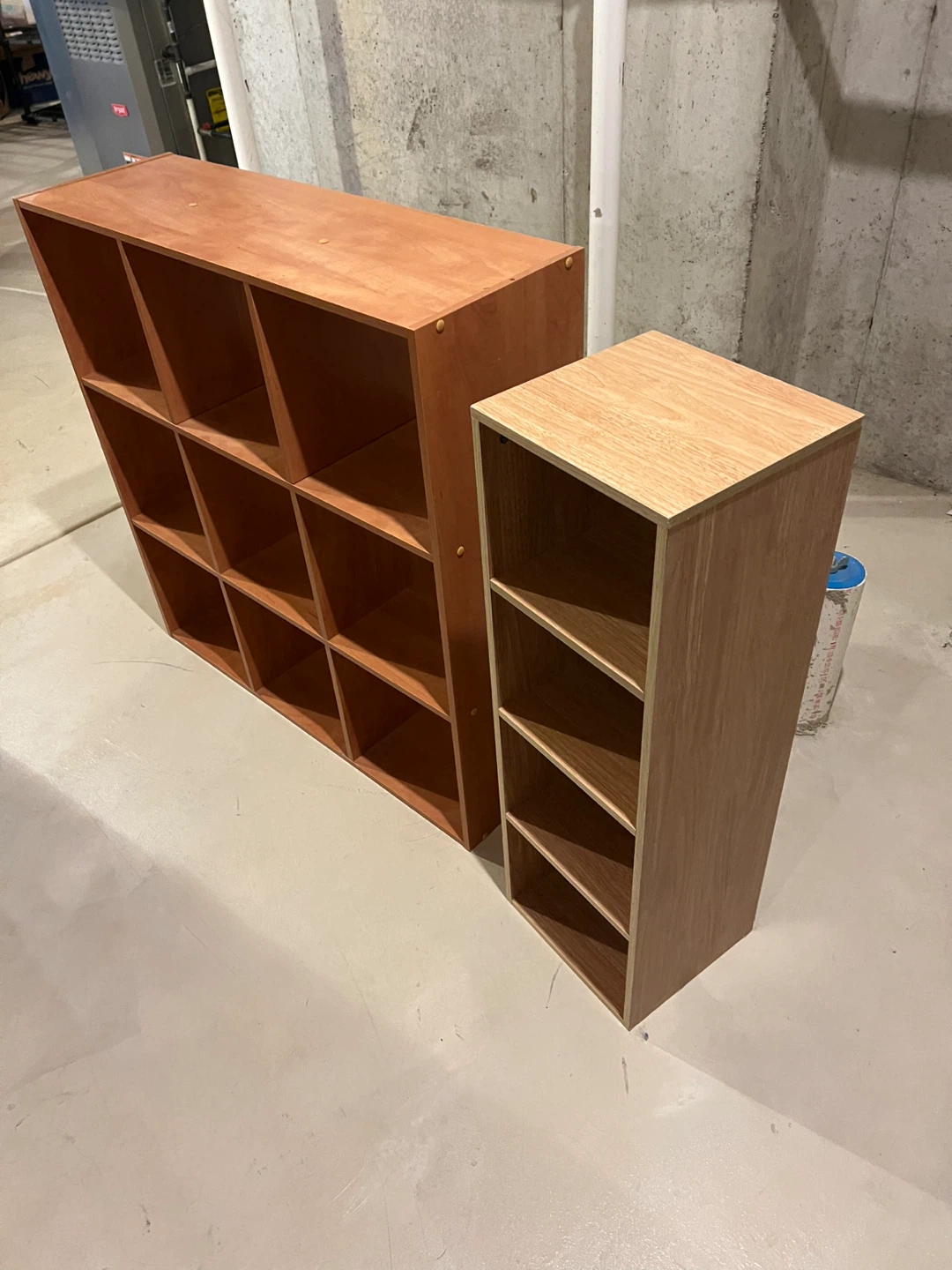 Wooden Cube Storage Shelves - 9 Cube and 4 Cube Units - photo 2