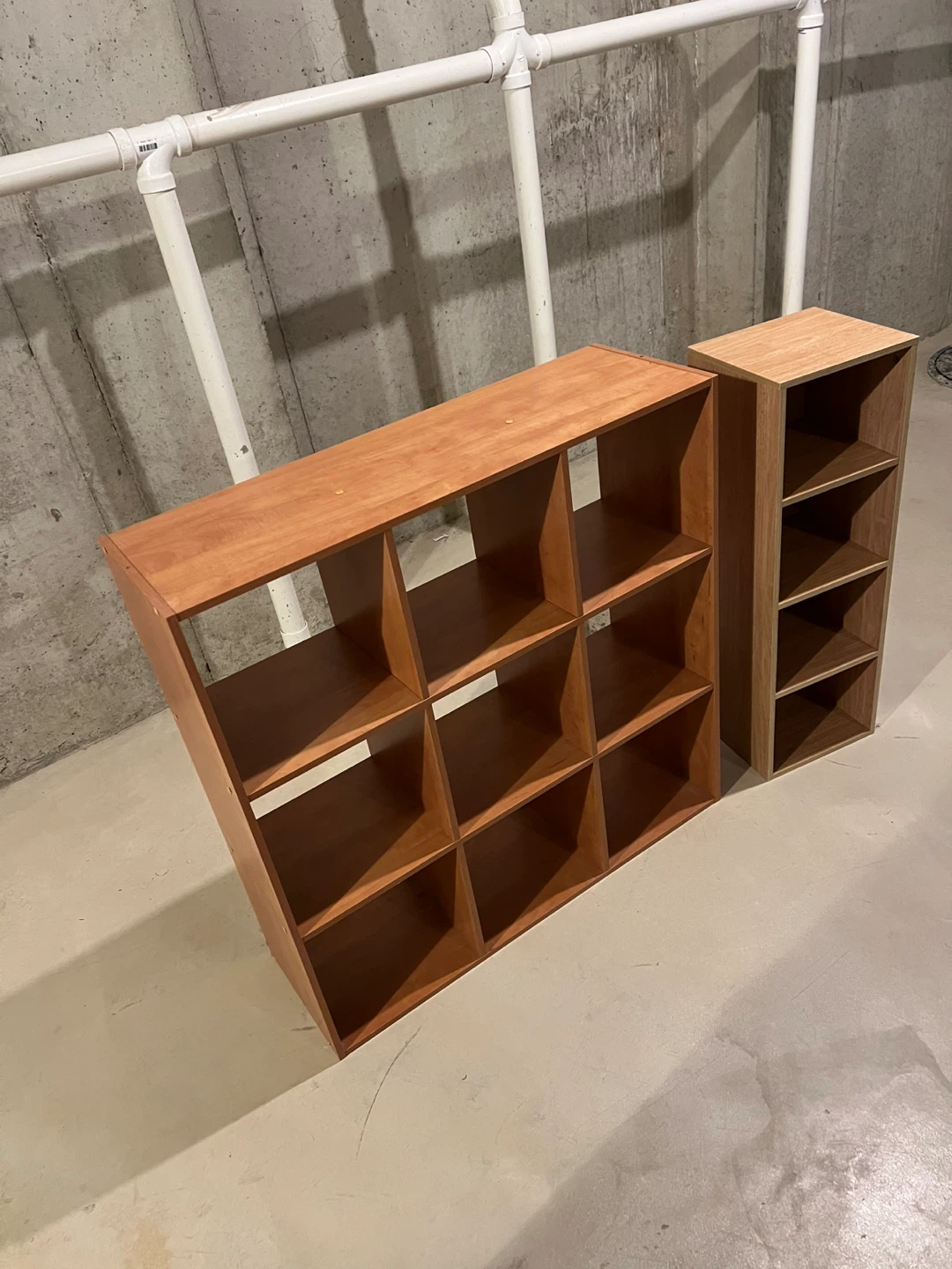 Wooden Cube Storage Shelves - 9 Cube and 4 Cube Units - photo 3