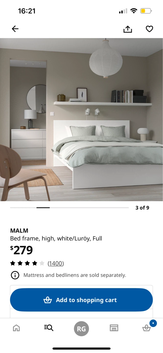 Brand New IKEA MALM Bed Frame, Full - photo 2