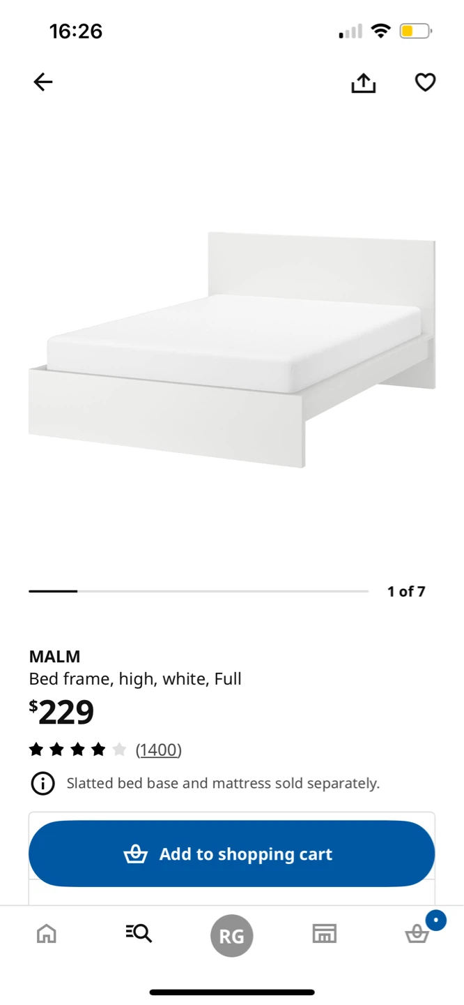 Brand New IKEA MALM Bed Frame, Full