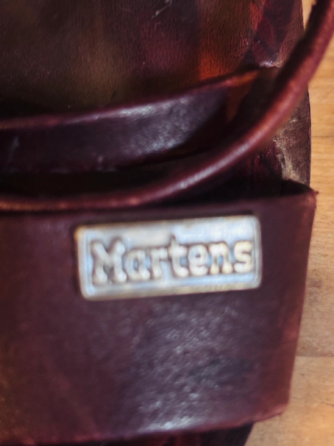 Dr. Martens Burgundy Leather Strappy Block Heel Sandals - photo 3