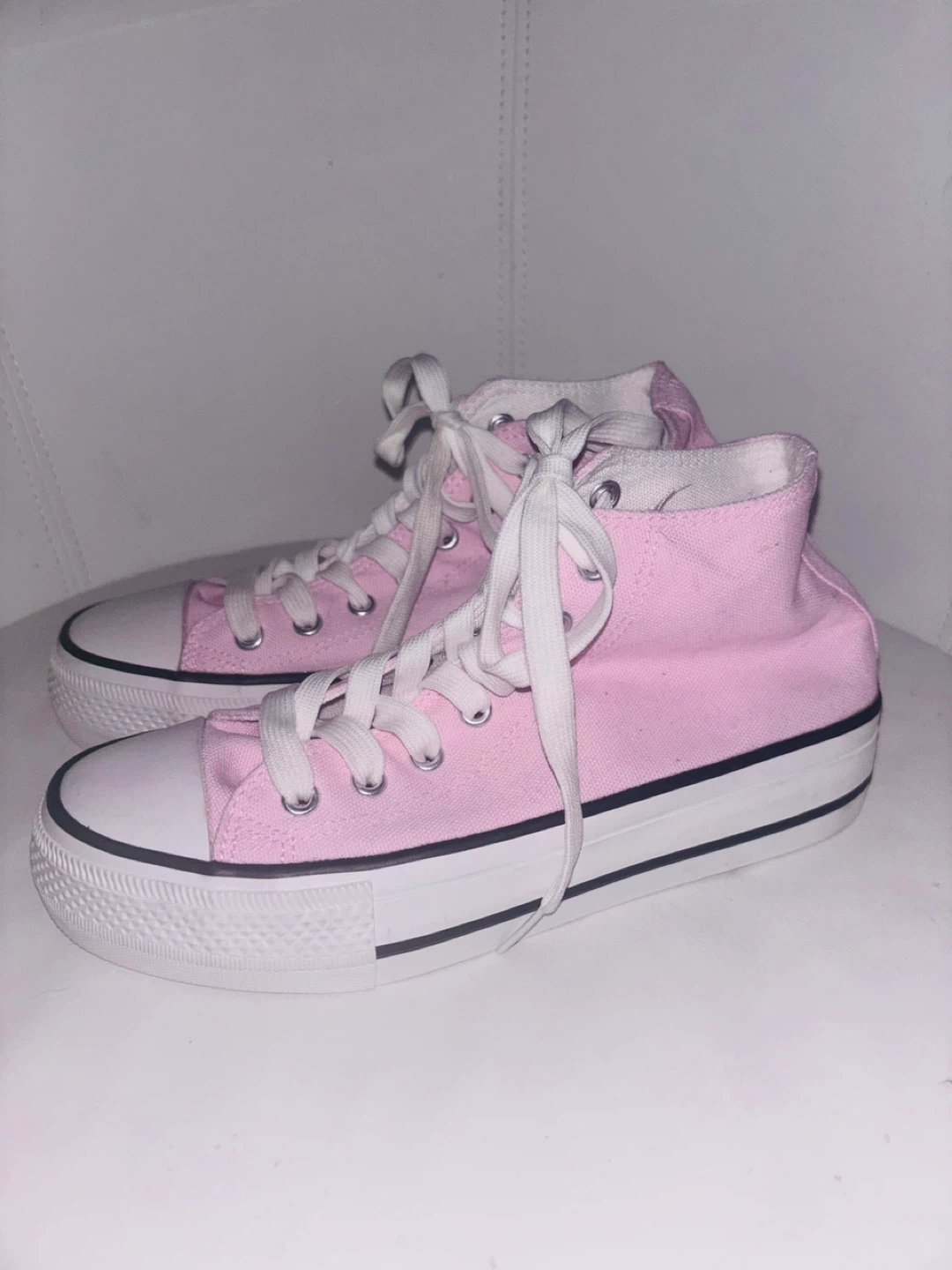 Pink High Top Sneakers