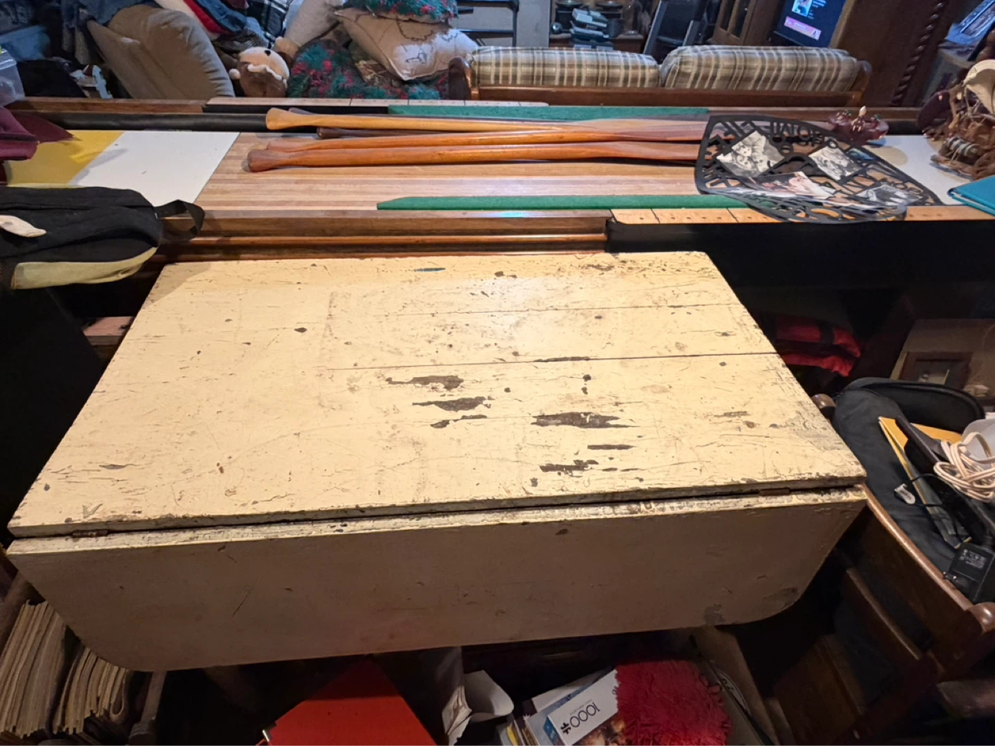 Vintage Wooden Drop Leaf Table - photo 2