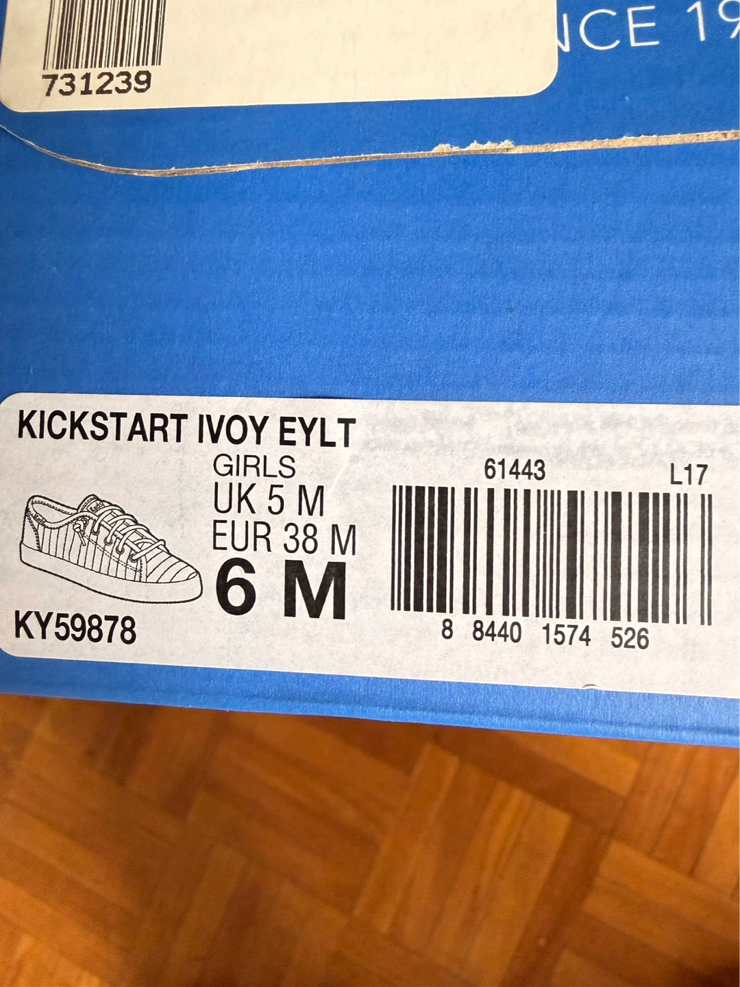 Keds Kickstart Ivory EYLT Girls Shoes - Size 6 M - photo 3