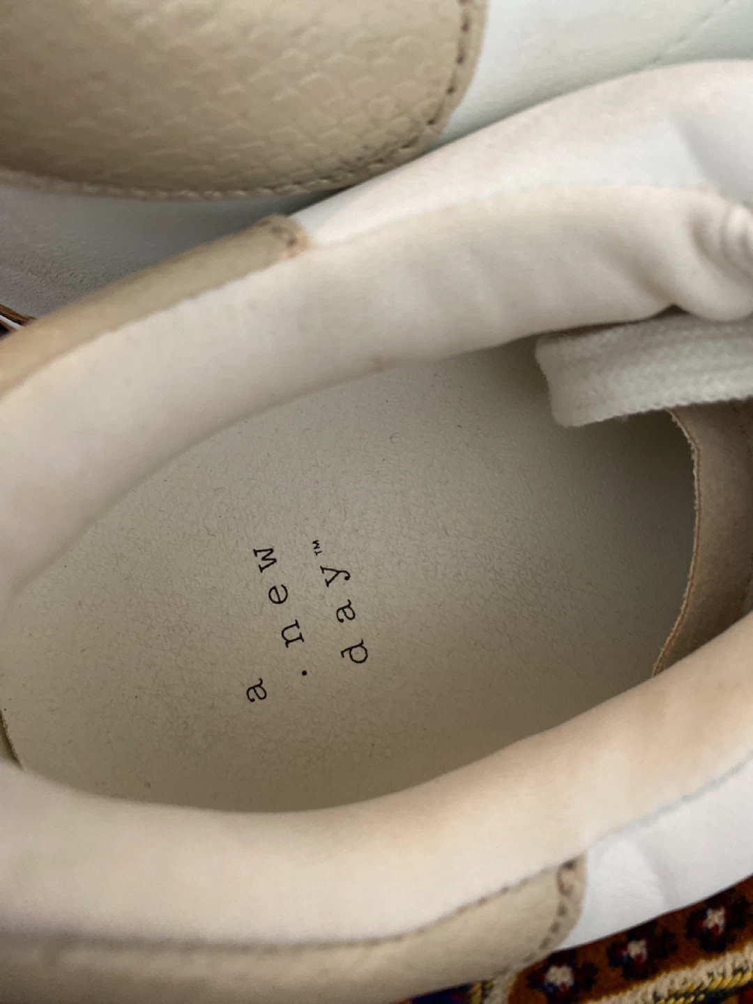 A New Day White & Tan Sneakers - photo 3