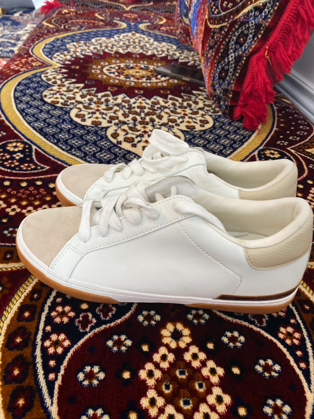 A New Day White & Tan Sneakers