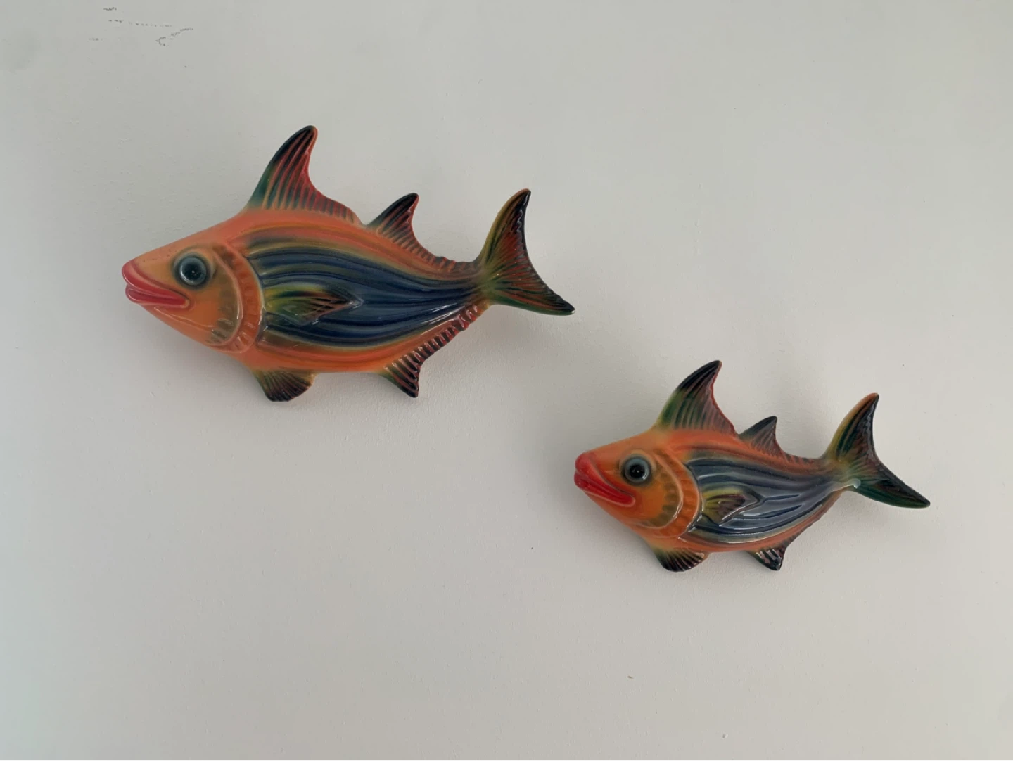 Ceramic Wall Hanging Fish Decor - Set of 2 - photo 4