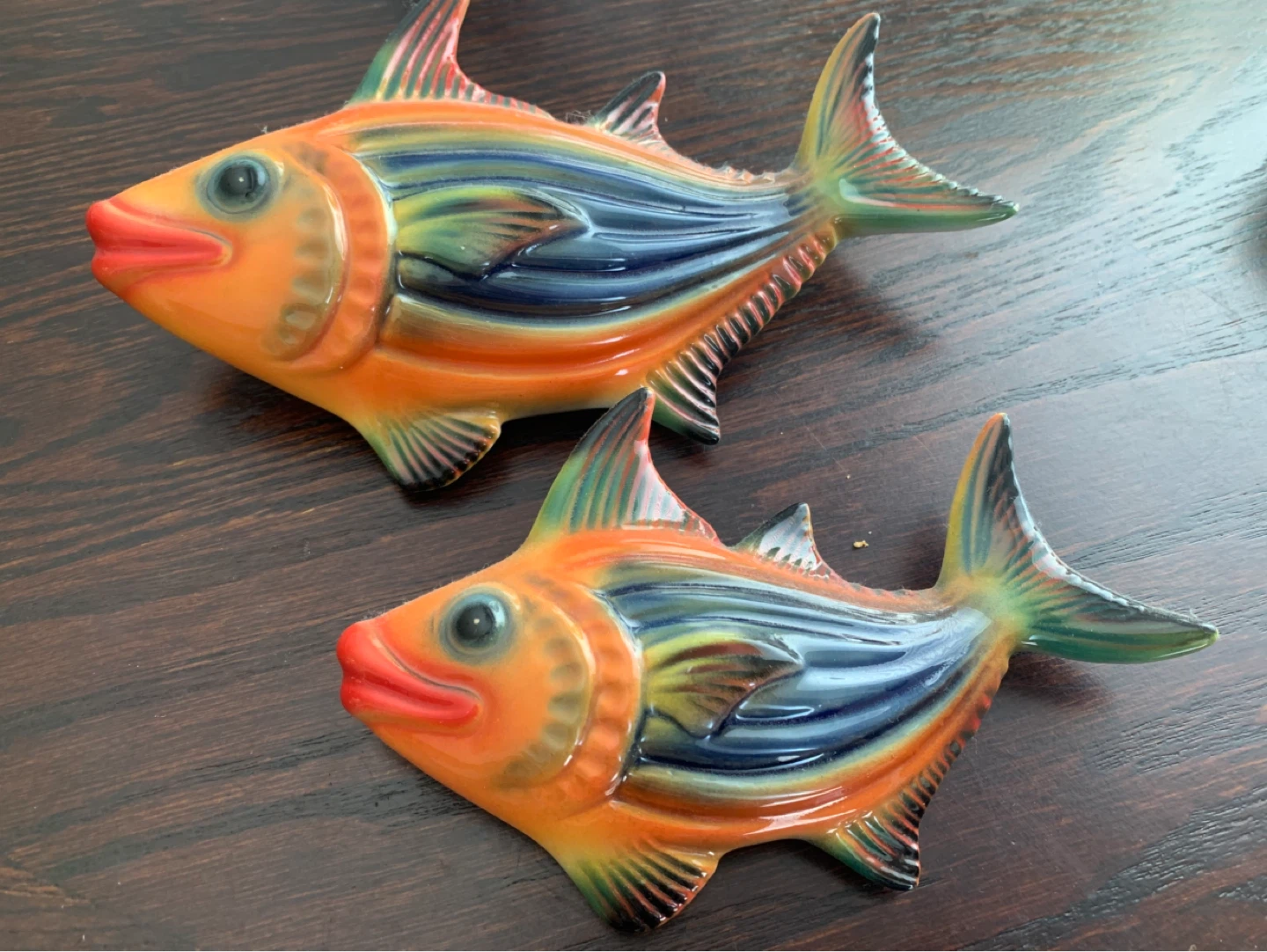 Ceramic Wall Hanging Fish Decor - Set of 2