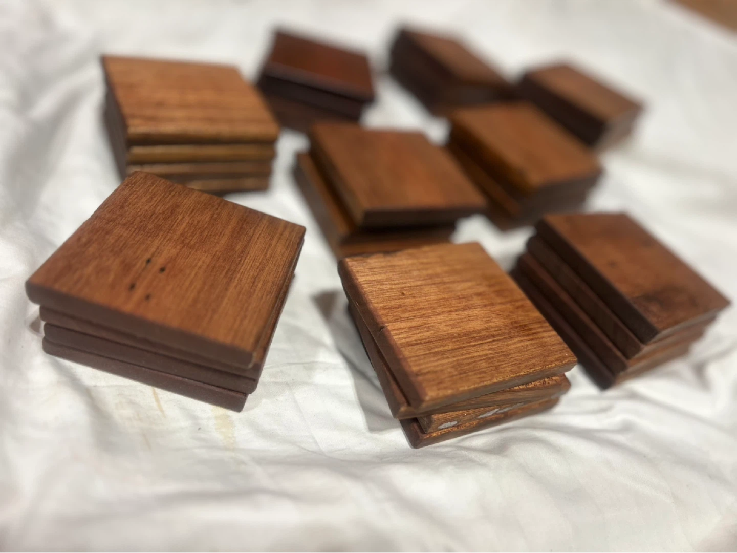 Wooden Mahogany Coasters Set of 4 - photo 3