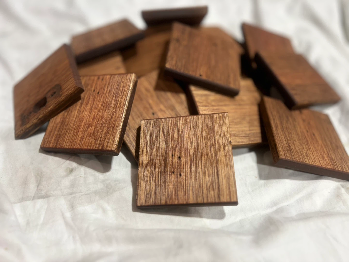 Wooden Mahogany Coasters Set of 4 - photo 5
