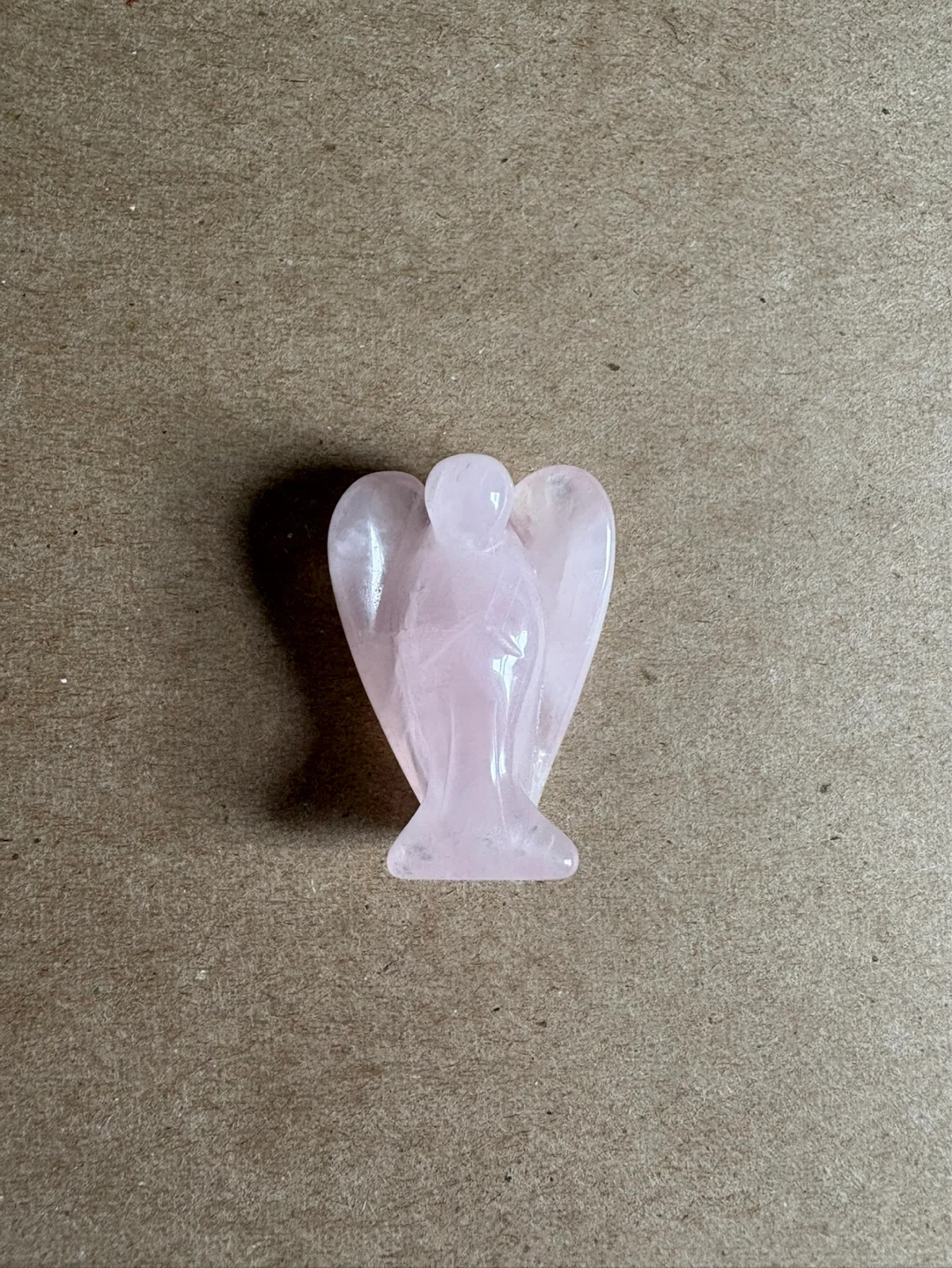 Pink Rose Quartz Angel Figurine