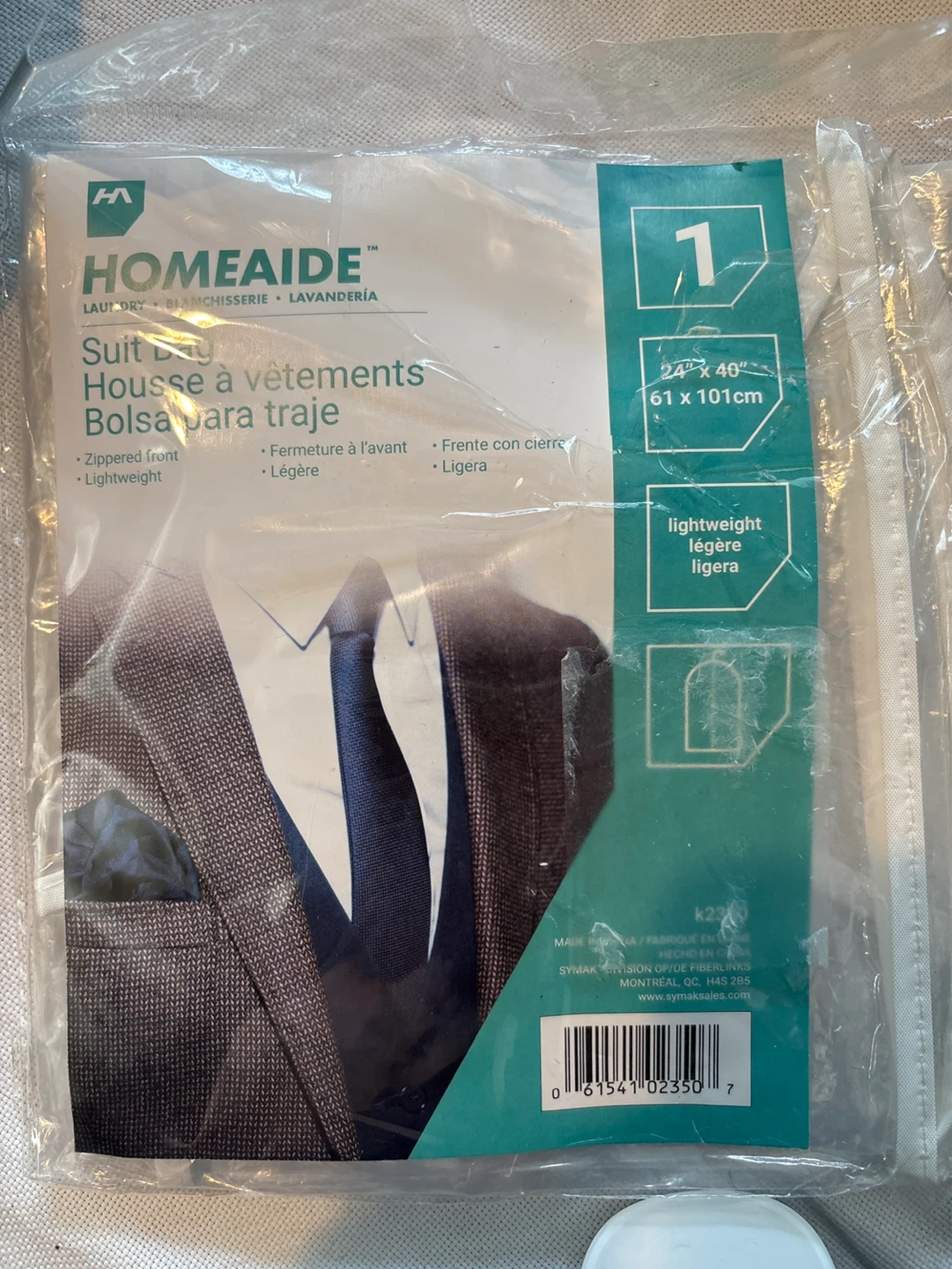 HOMEAIDE Suit Bag 24" x 40"