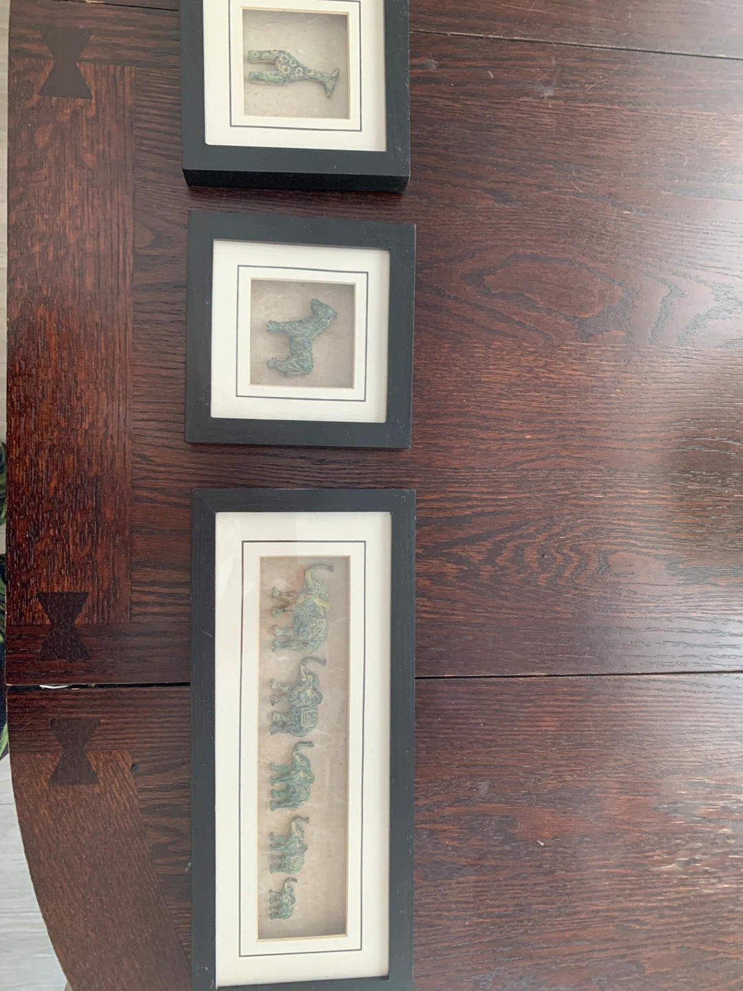 Framed Metal Animal Art Collection (Horse, Giraffe, Elephants) - photo 4