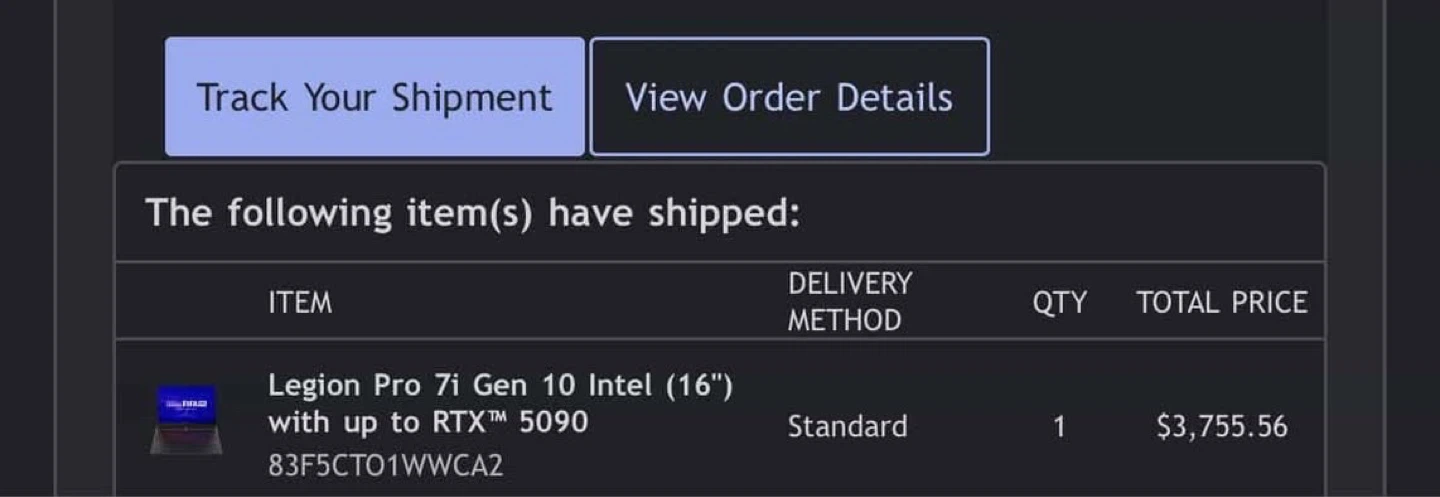 Lenovo legion pro 7i 10th gen intel - photo 3