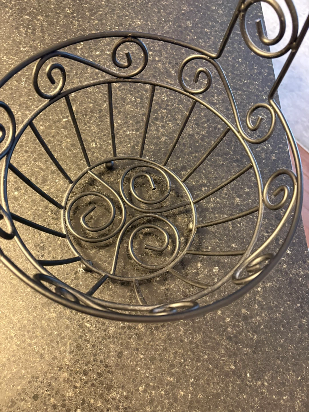 Decorative Metal Fruit Basket with Handle - photo 3