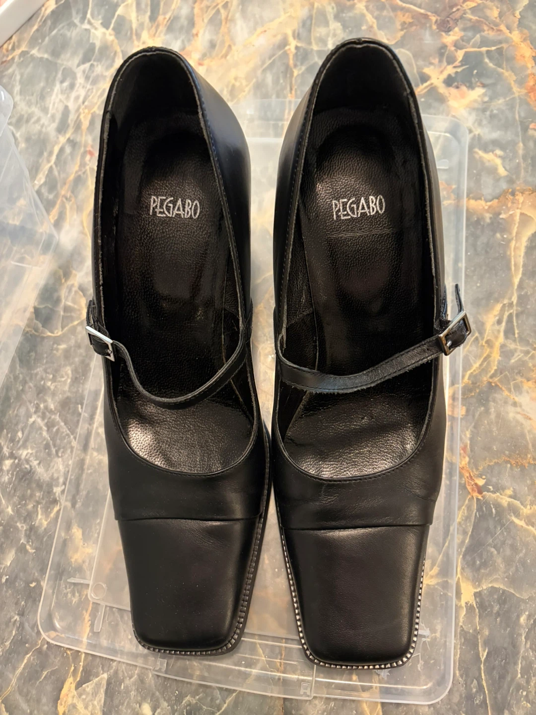 Pegabo Black Mary Jane Heels - Size 40 - photo 3