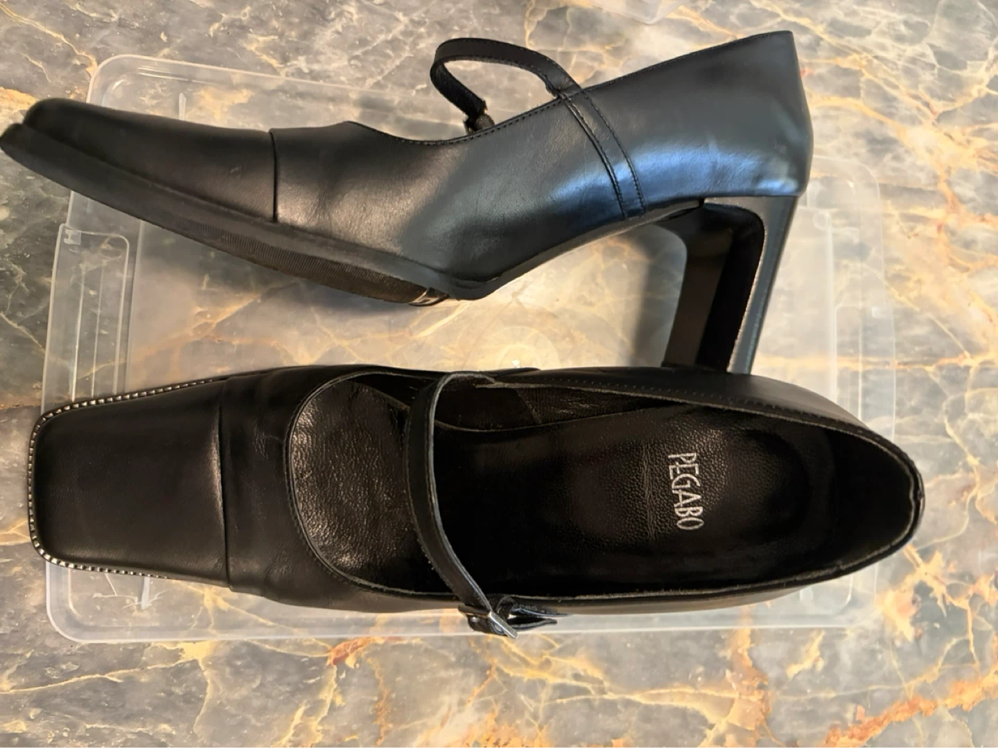Pegabo Black Mary Jane Heels - Size 40 - photo 2