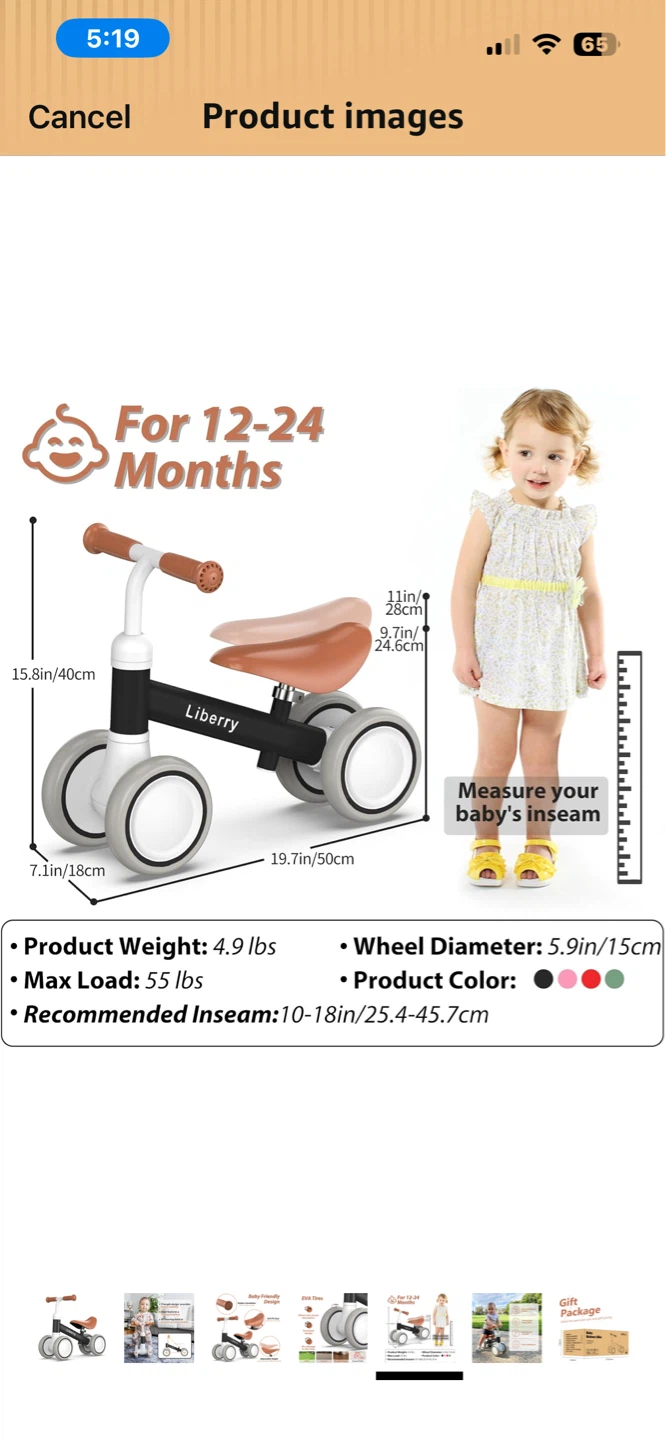 NEW BABY BALANCE BIKE - photo 3