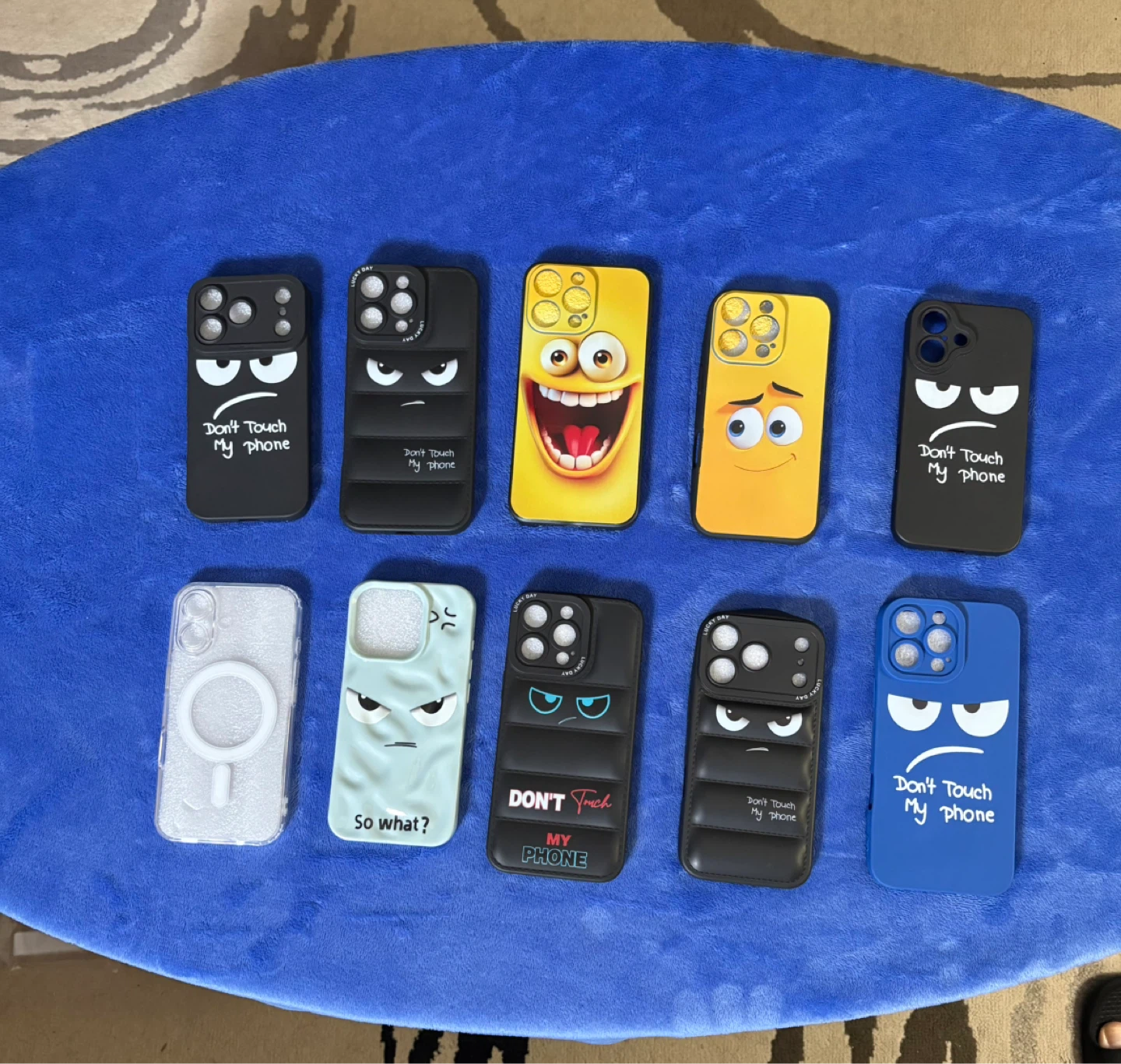 Assorted iPhone Cases - labelled in photo