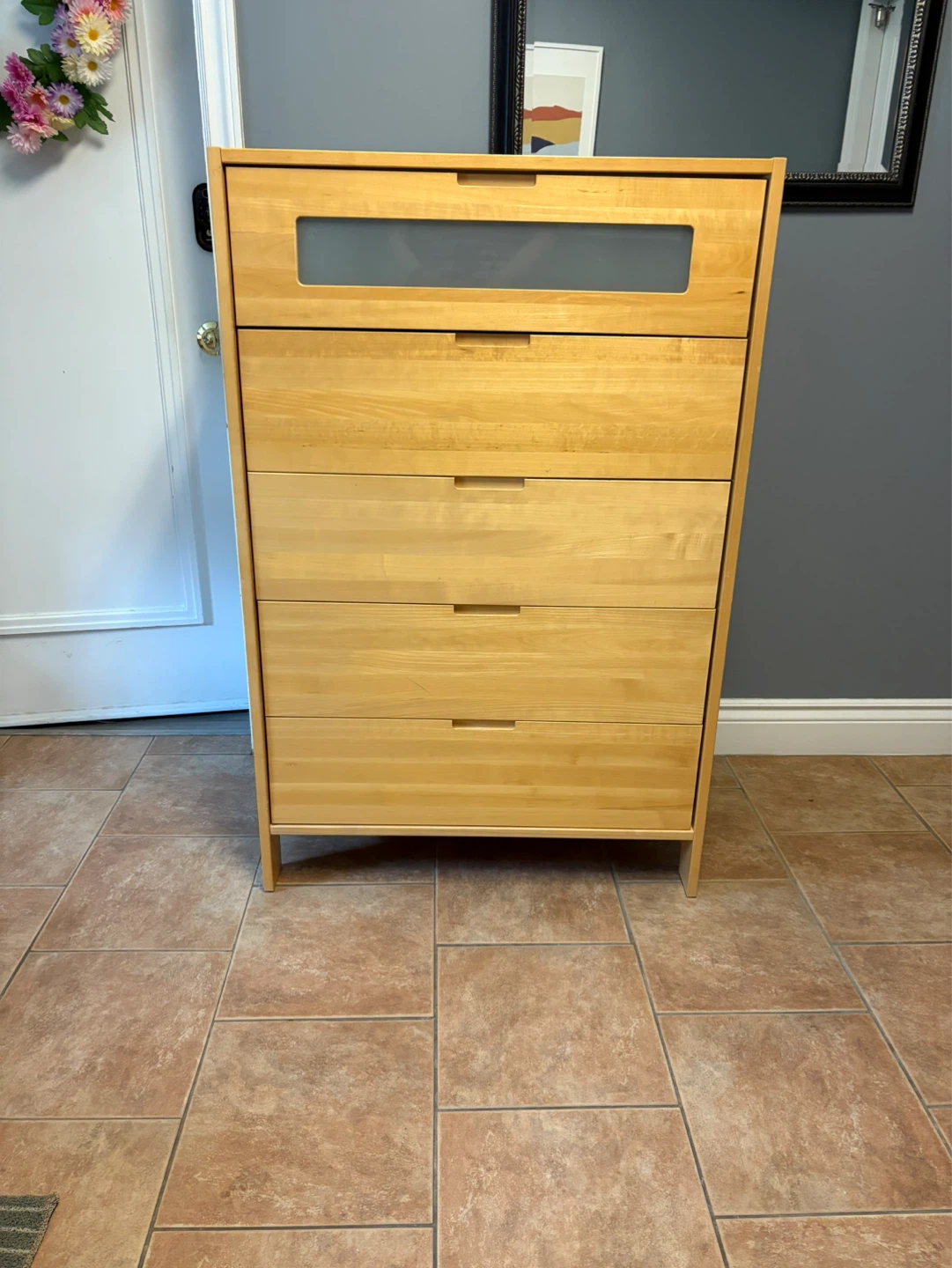 Wooden IKEA Dresser with 4 Drawers