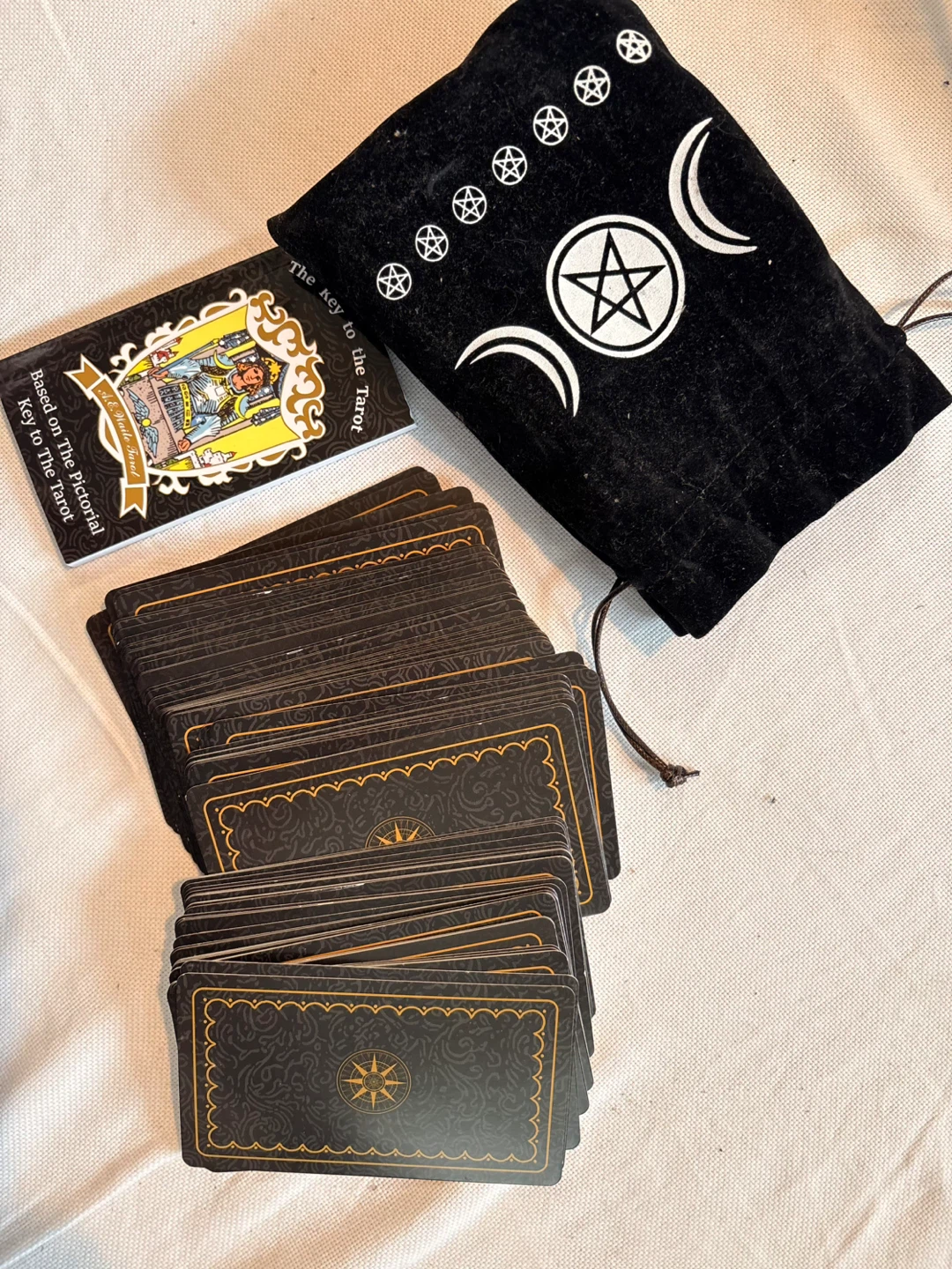 Rider Waite Tarot Deck with Black Pouch - photo 3