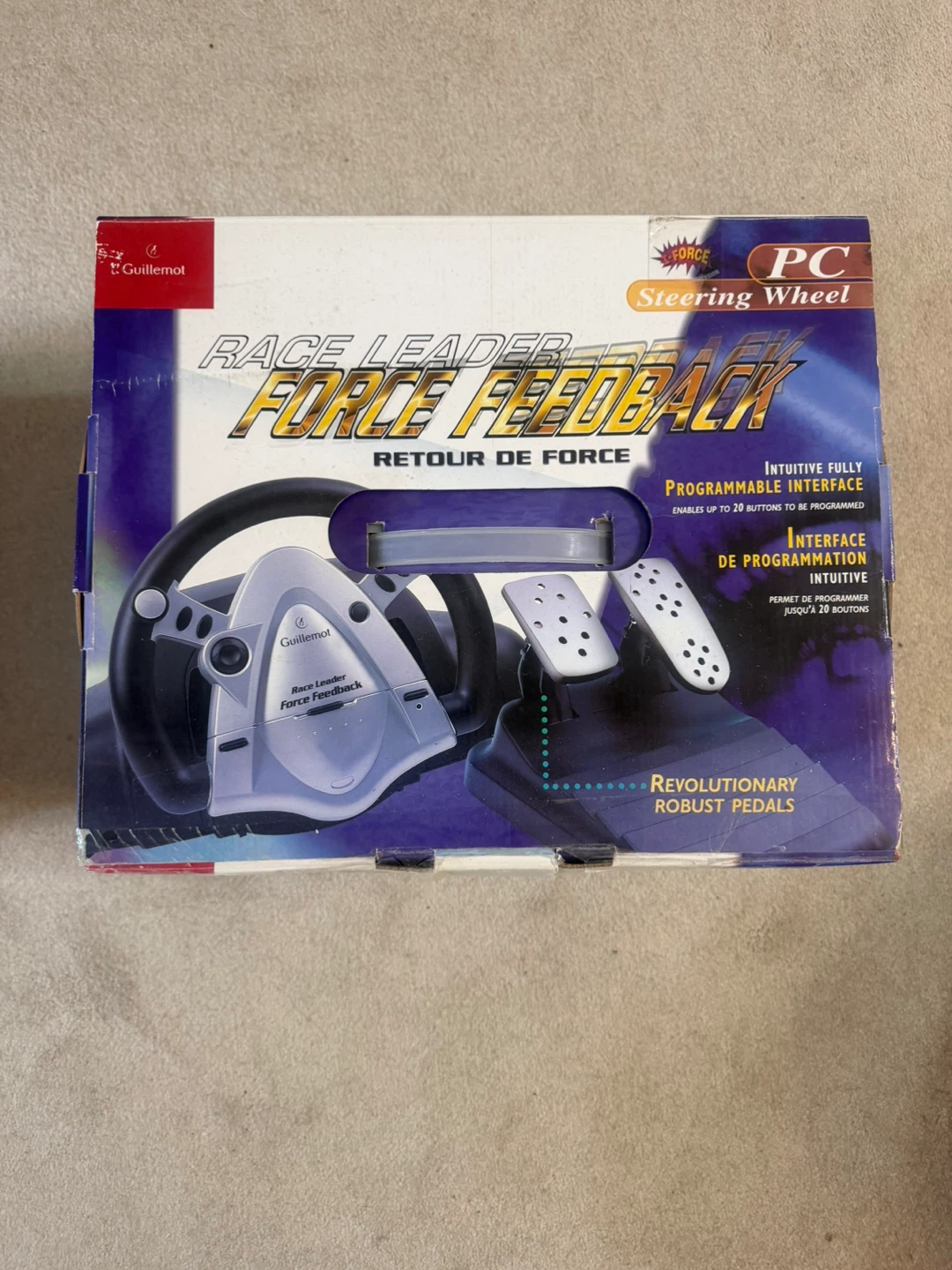 Guillemot Race Leader Force Feedback Steering Wheel for PC