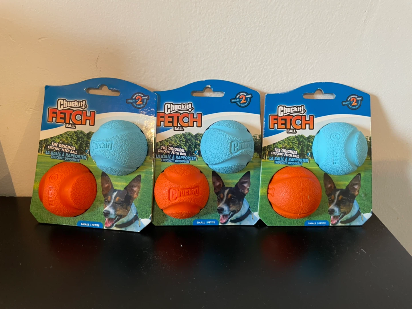 Brand New Small Chuckit “Fetch” Dog Balls