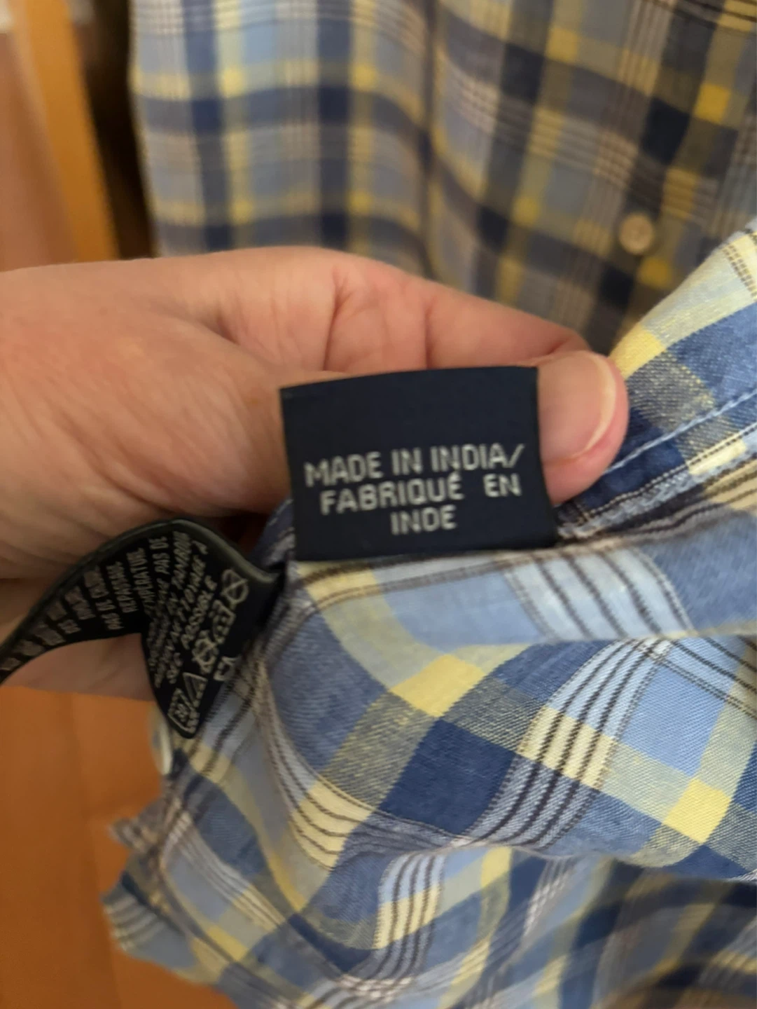 Faconnable Relaxed Fit Plaid Linen Button-Up Shirt - Size L - photo 5