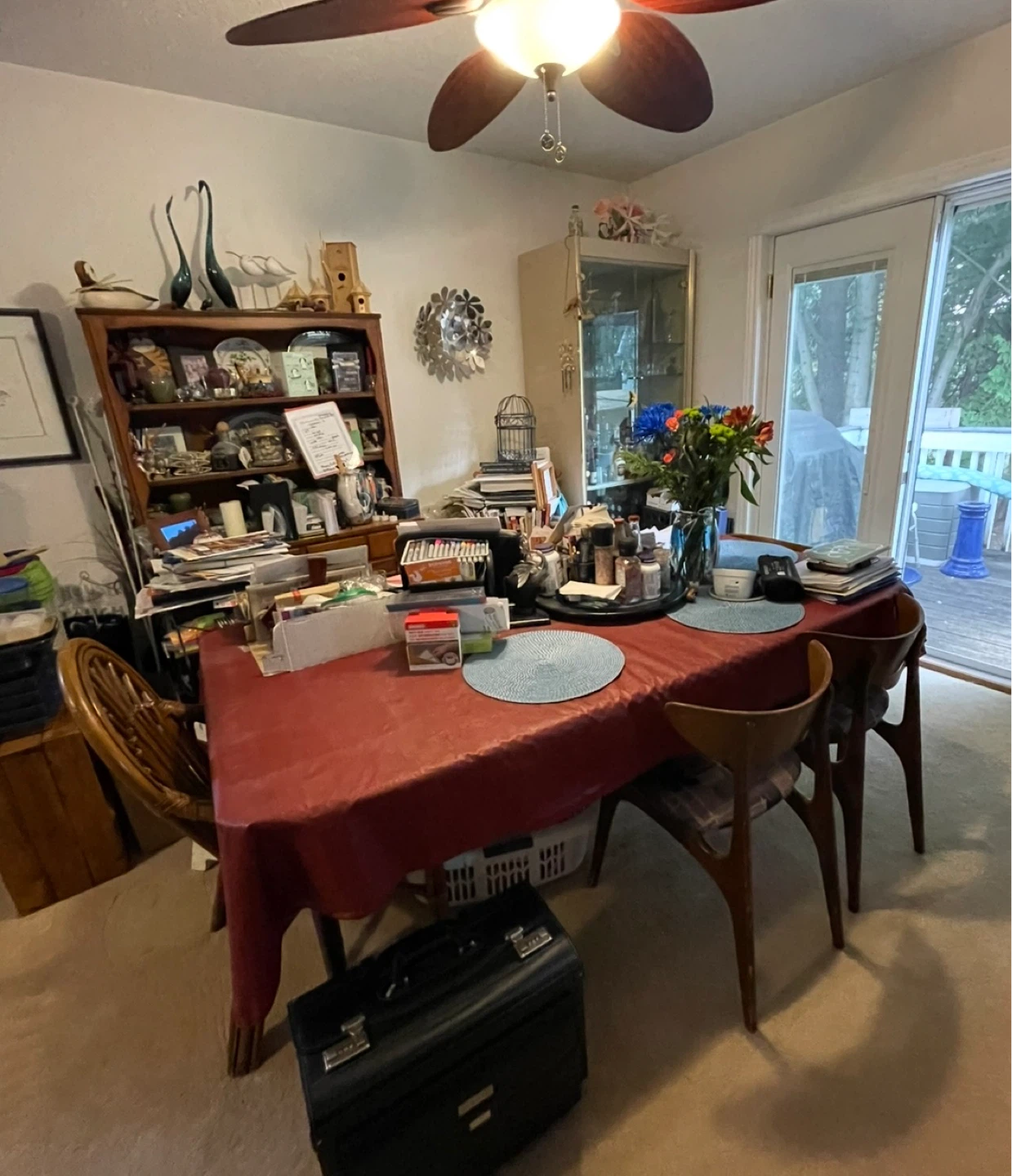 Antique 1960’s Wooden Dining Table w. Chairs - photo 2