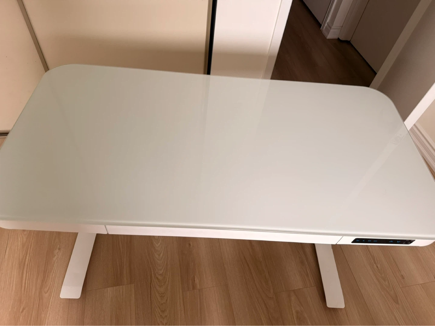 Electric Standing Desk – White Glass Top–(2 Available) - photo 4