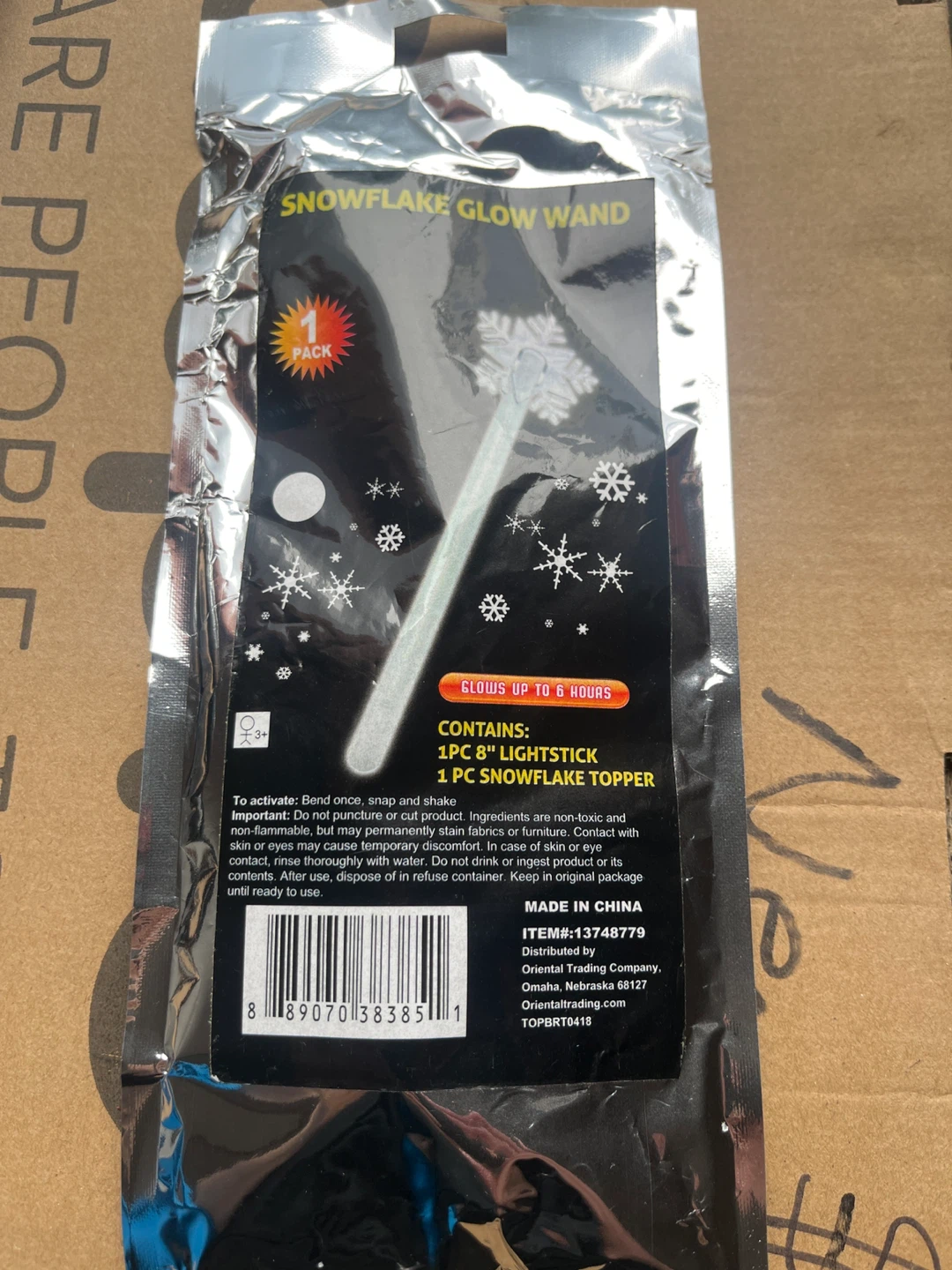 Snowflake Glow Wand