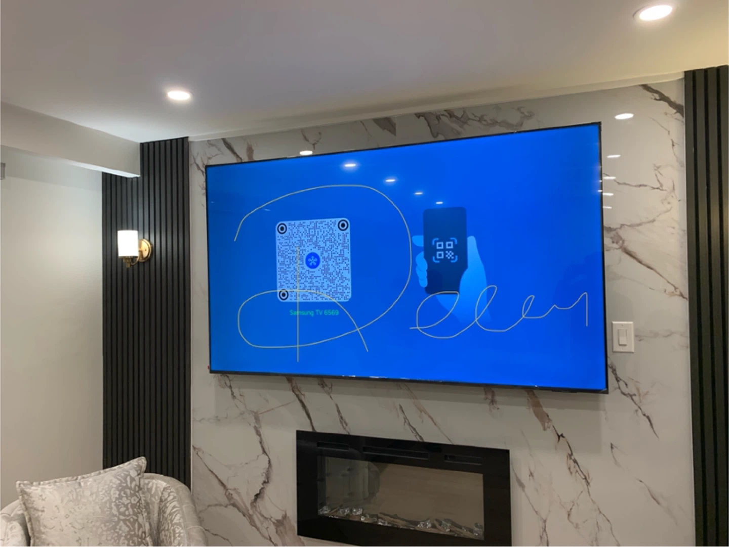 Tv wall mounting