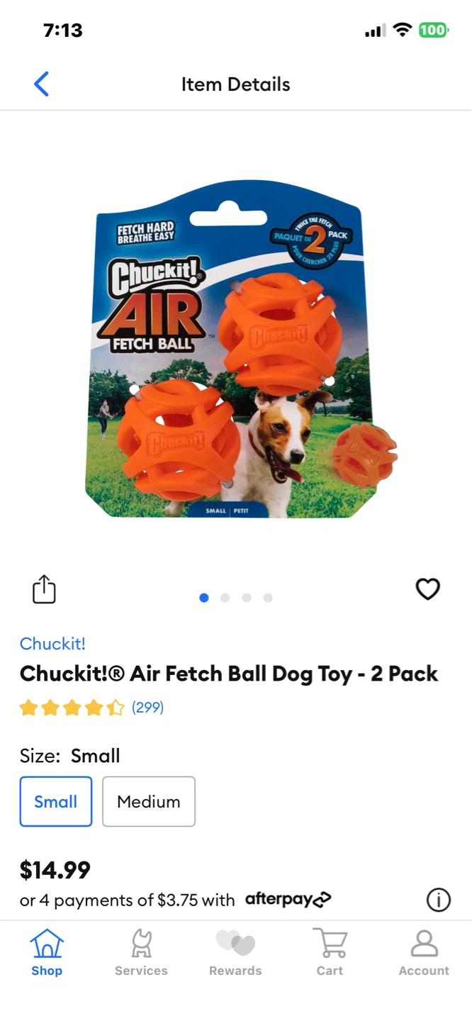 Brand New Small Chuckit Balls “Air” - photo 2