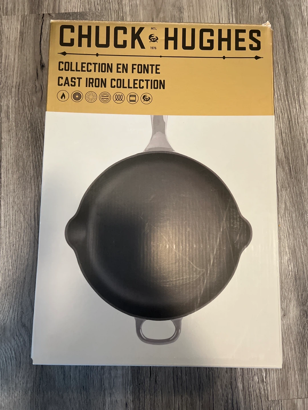 Chuck Hughes Cast Iron Fry Pan - 25 cm