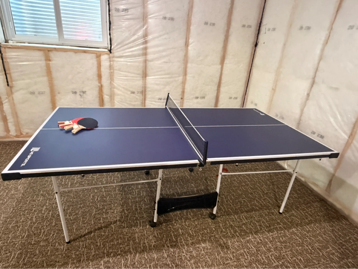 MD Sports Table Tennis Table with Paddles and Balls