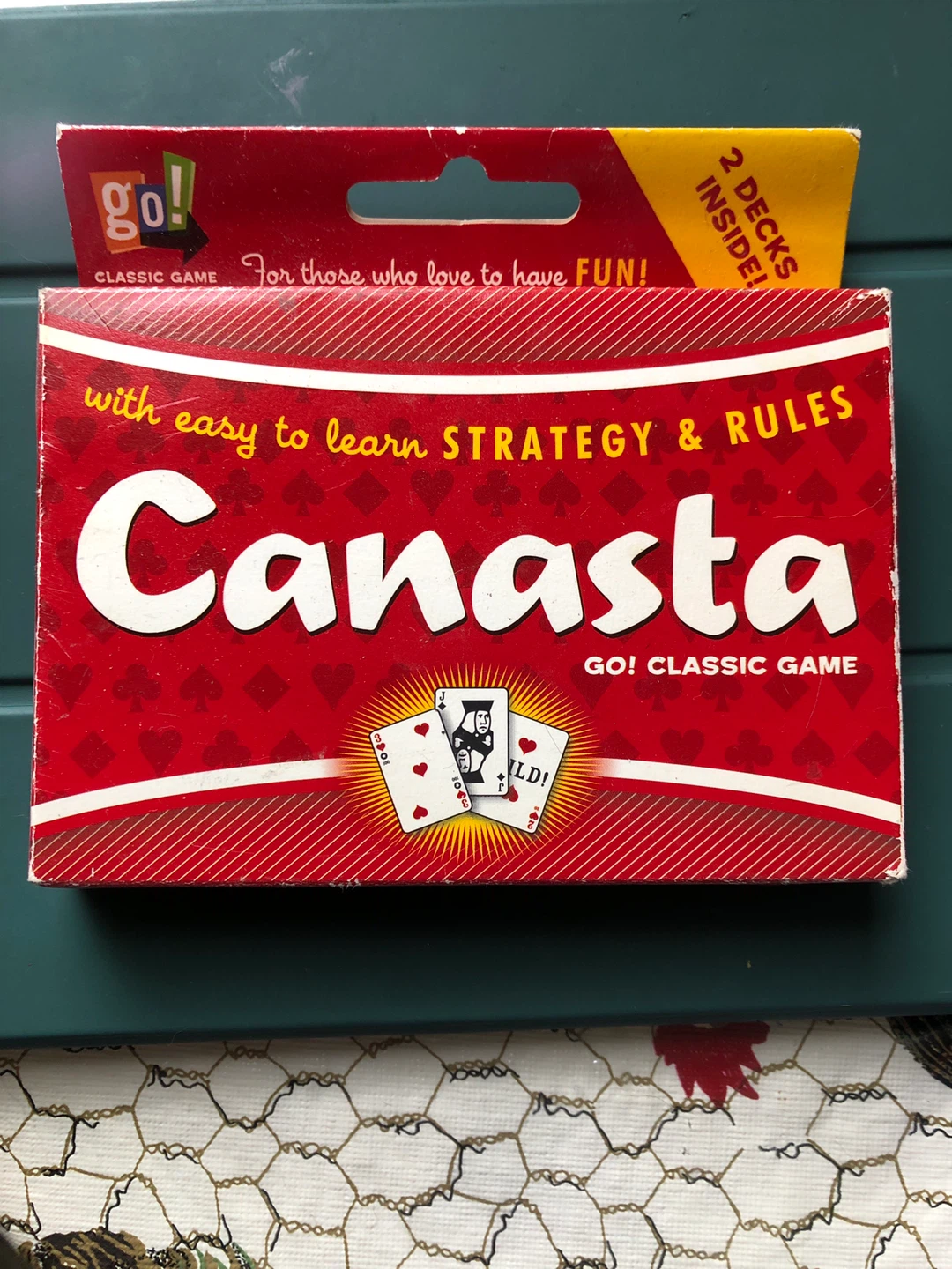 GO! Classic Game Canasta Card Game - 2 Decks